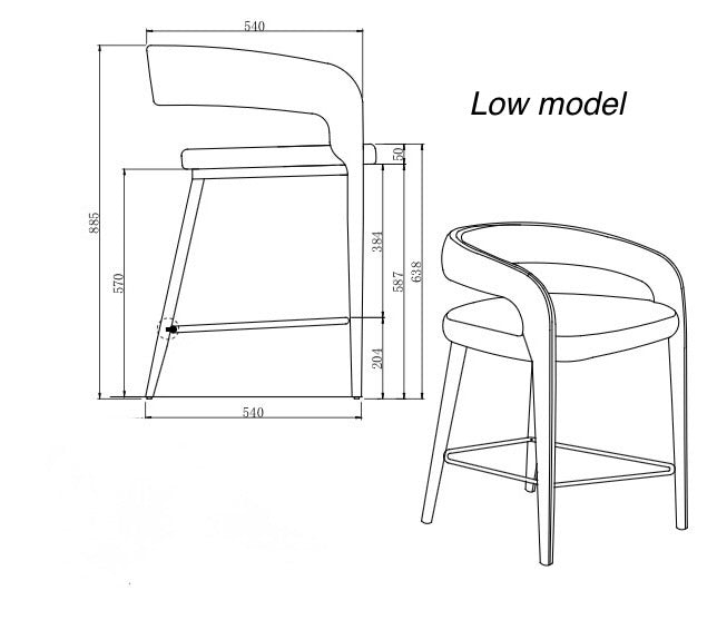 VALERIA Bar Chair