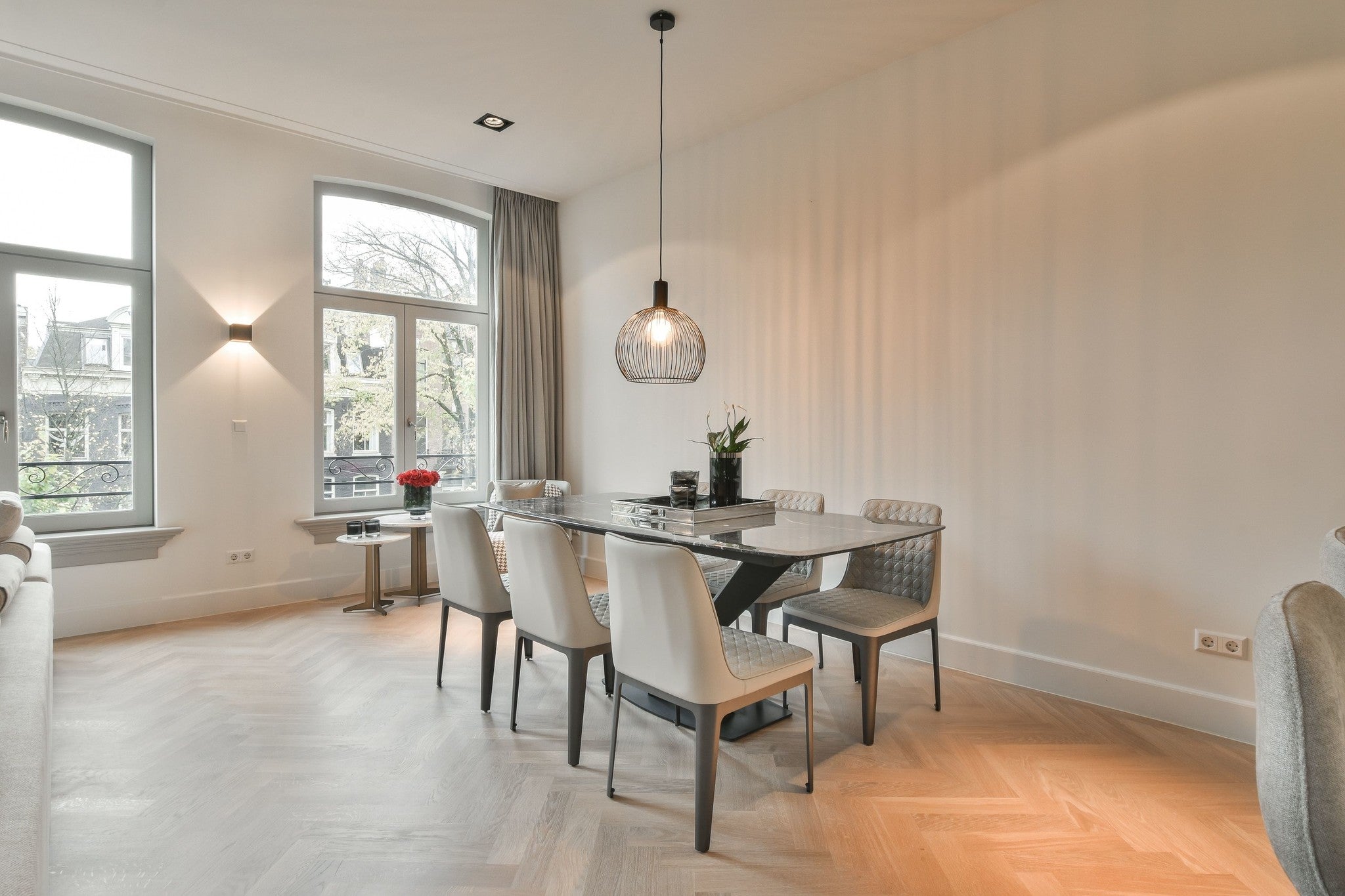 Milano Dining Table Antracite Marble