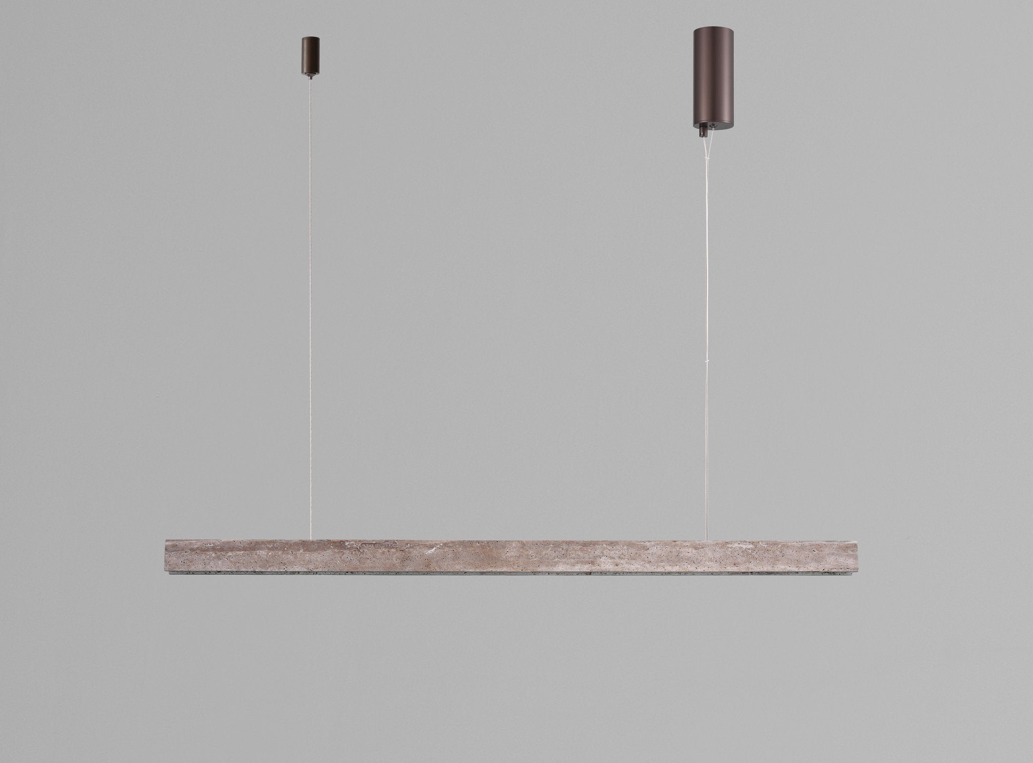 Antonio Chandelier Travertin Bronze