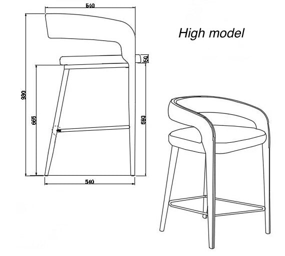 VALERIA Bar Chair
