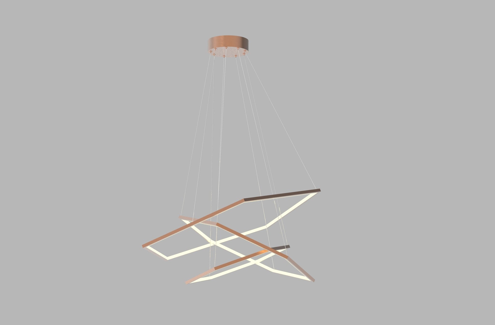 HALO HEXAGON Ceiling Light Brushed Copper