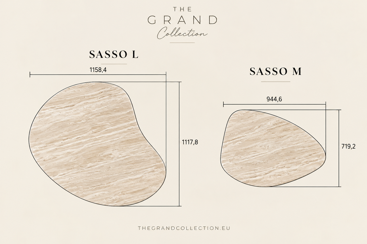 SASSO Coffee table beige travertin