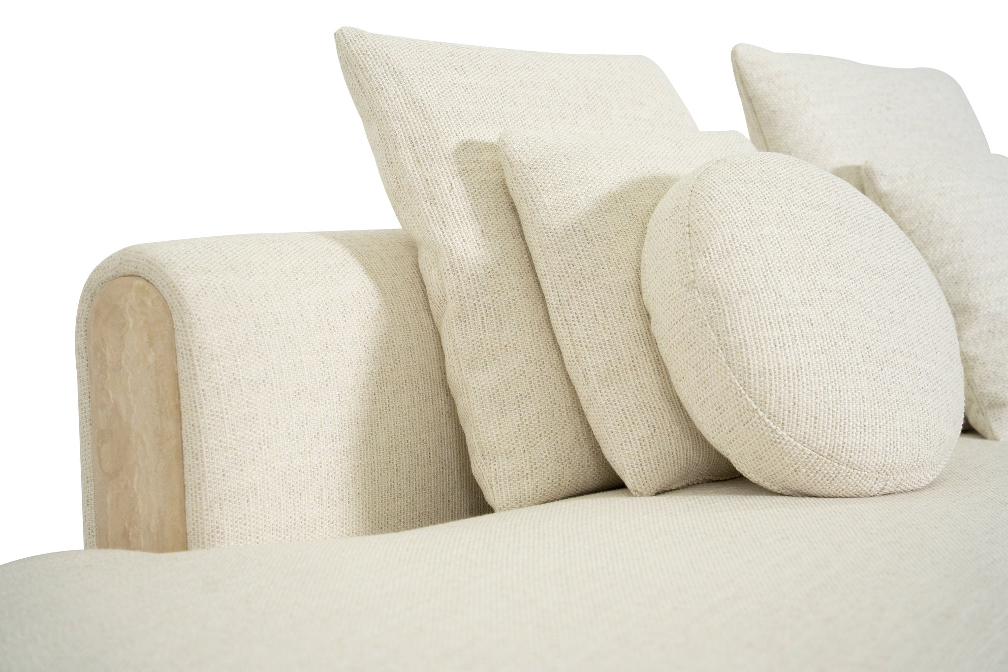 Tarida Sofa Left Arm Travertin 2P