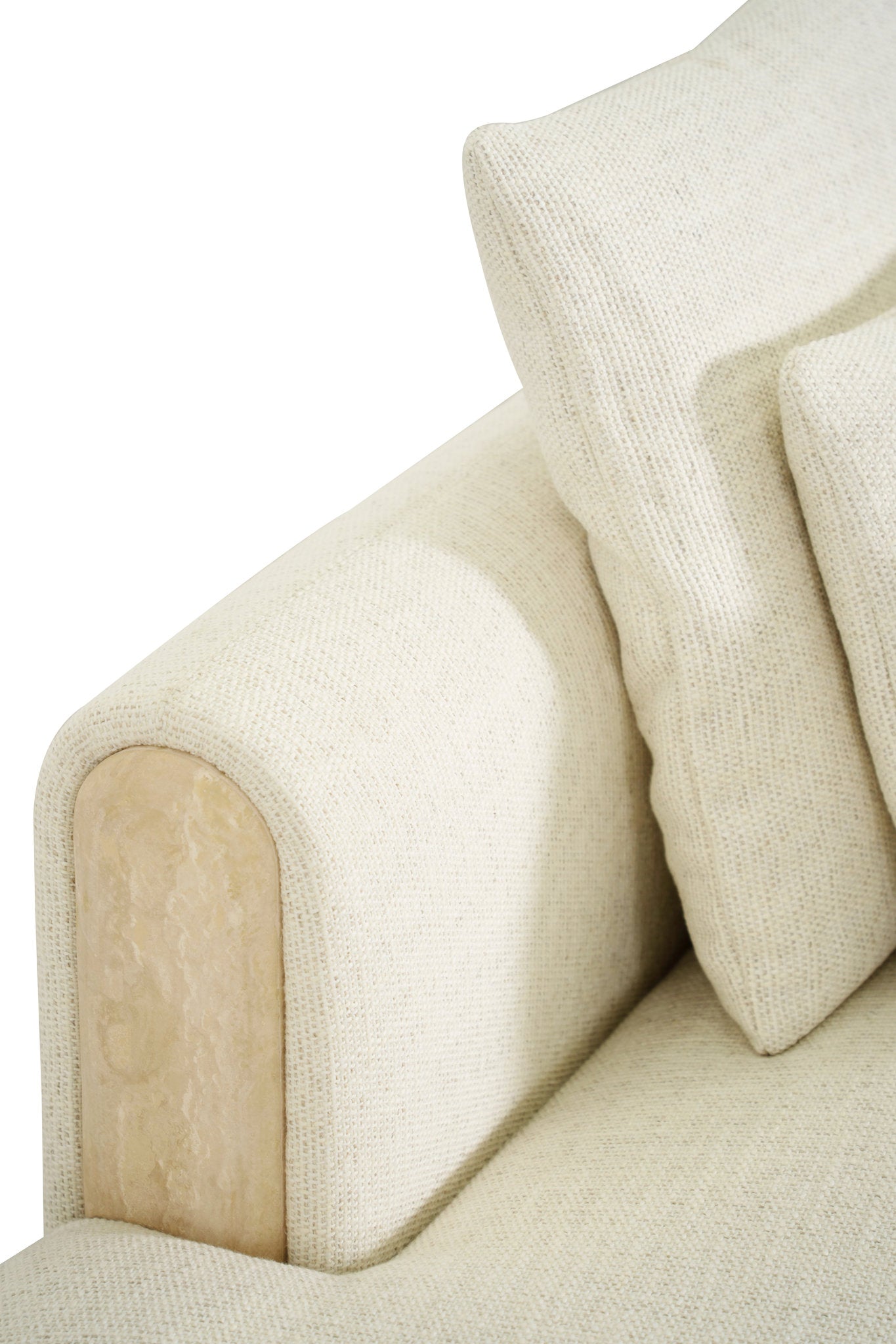 Tarida Sofa Left Arm Travertin 2P