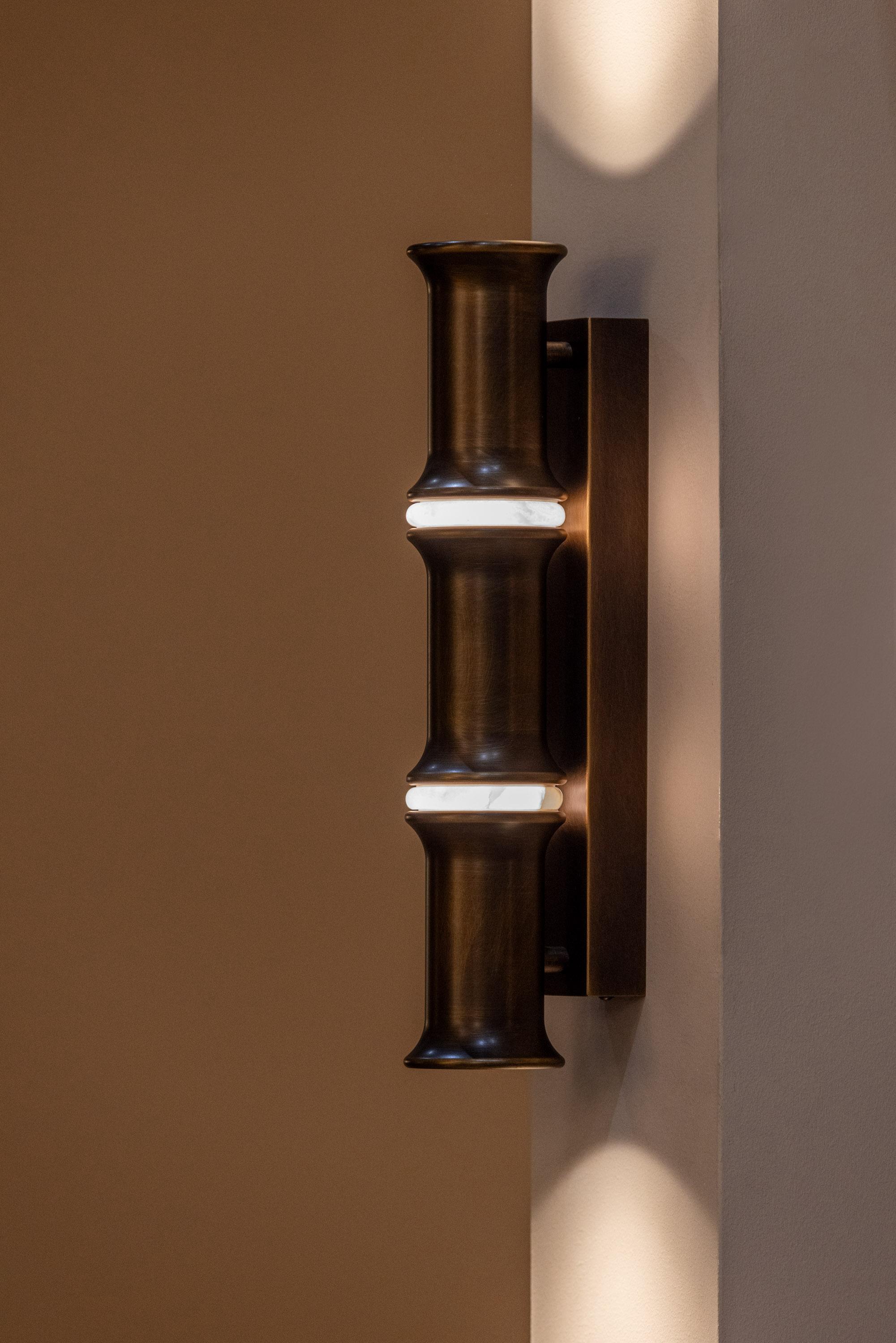 BAMBOO Wall Light M - Two Rings