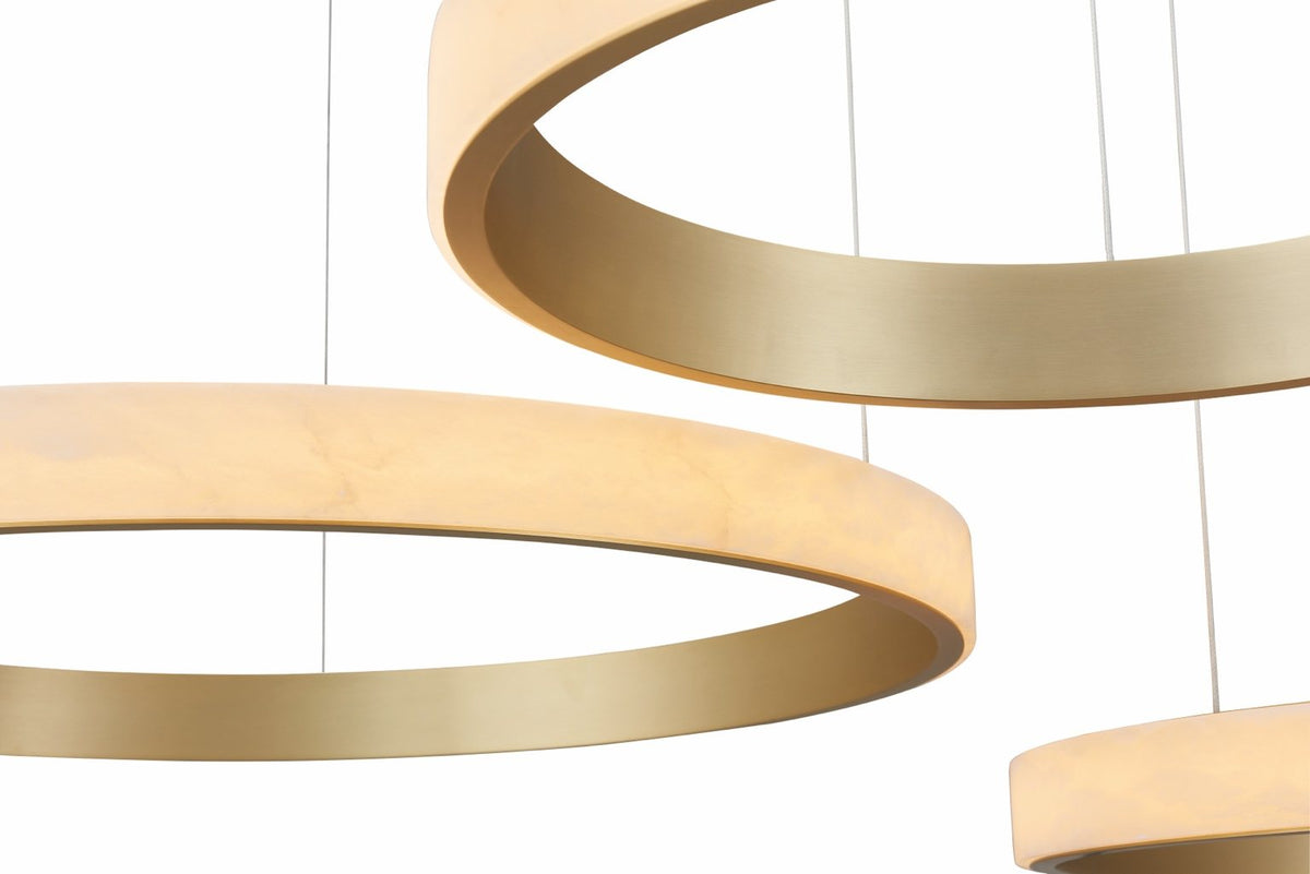 GIUSEPPE Alabaster Chandelier Set of 3