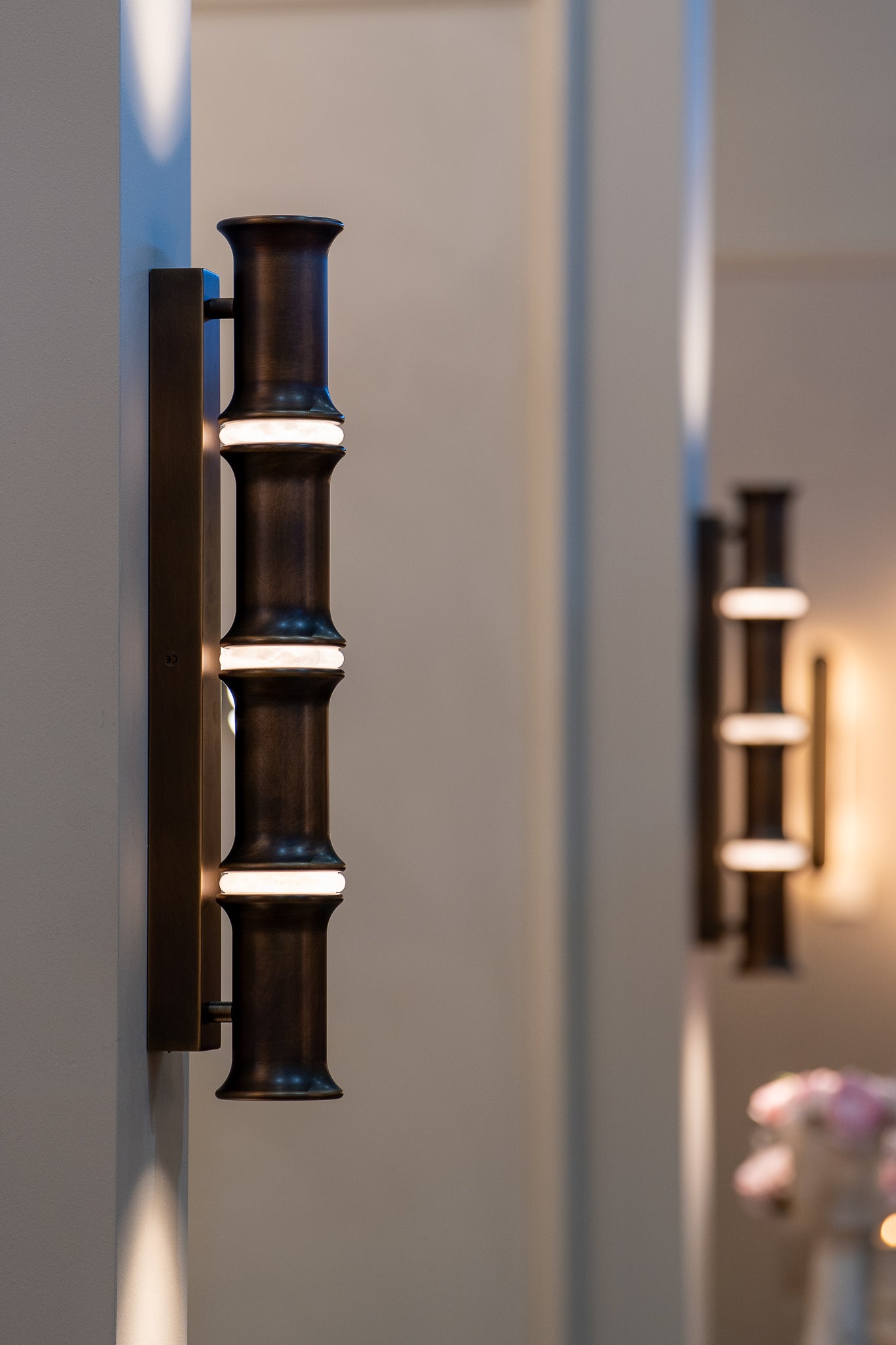 BAMBOO Wall Light - Three Rings