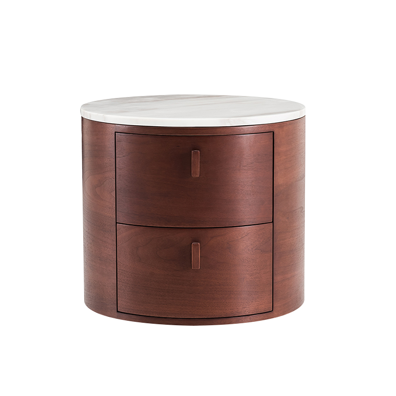 ALDO Nightstand White Marble