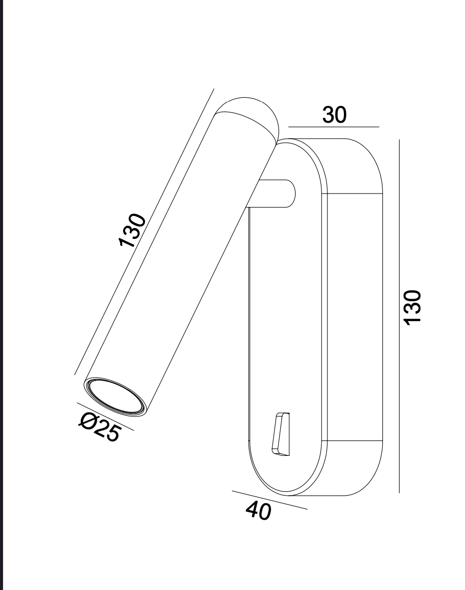 ALLESIA Reading Wall Light