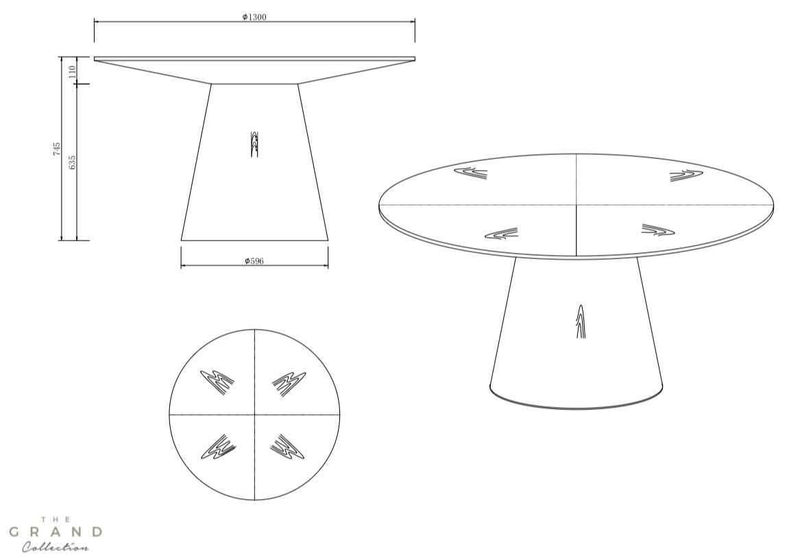 AMALFI Dining Table Round