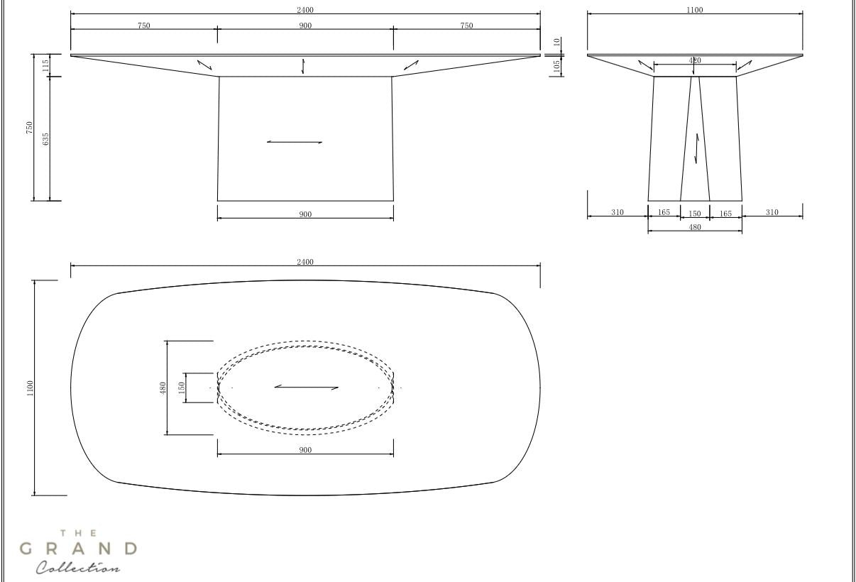 AMALFI Dining Table Rectangular