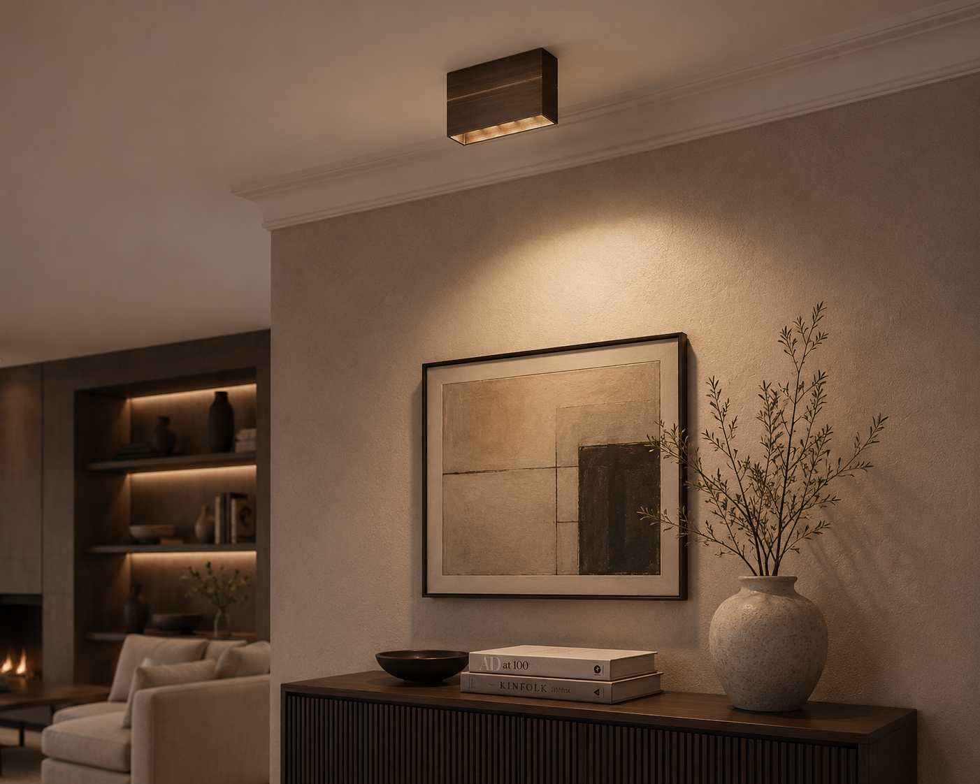 BRIDGE Rectangular spot bronze