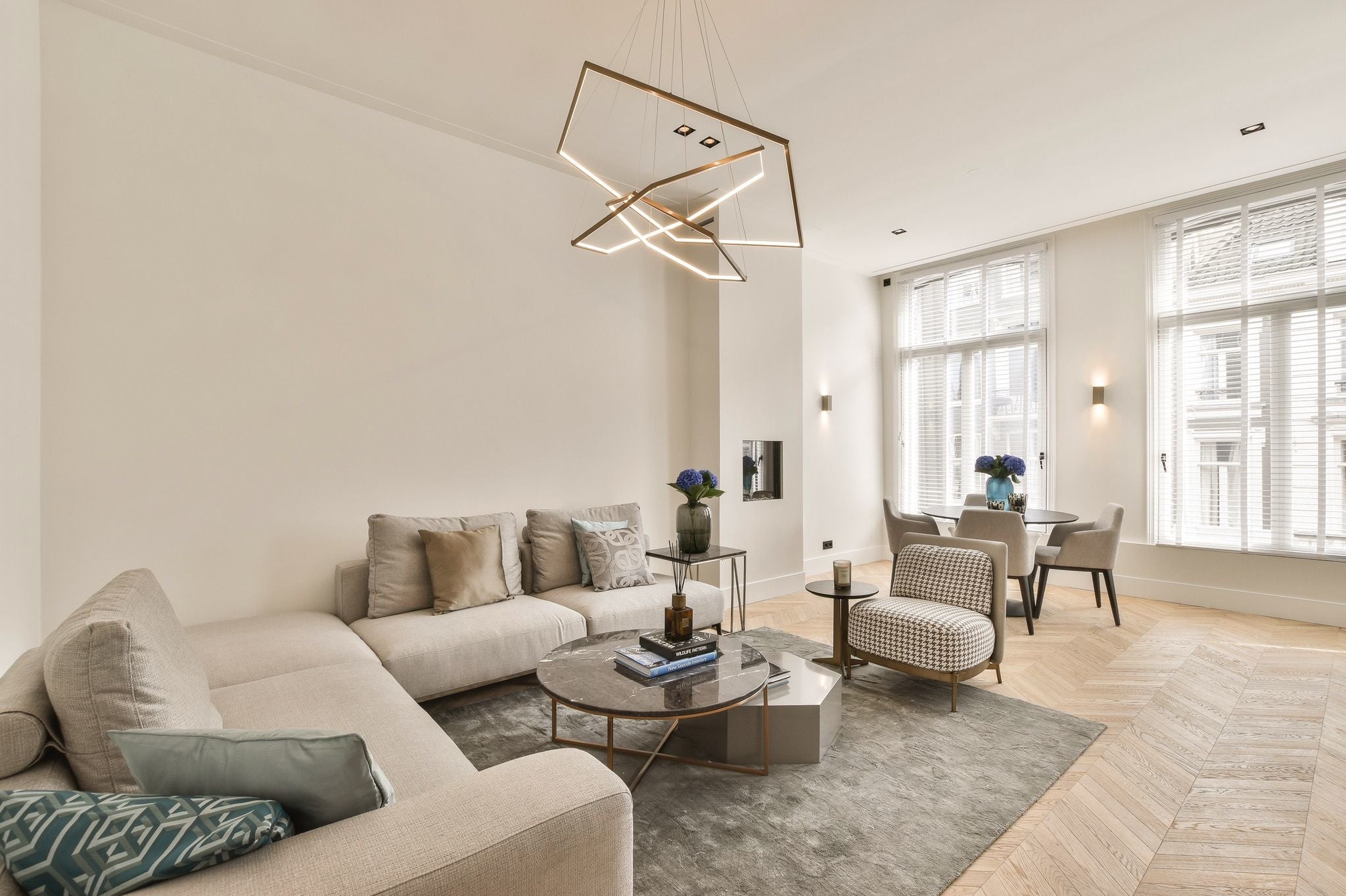 HALO HEXAGON Ceiling Light Brushed Copper
