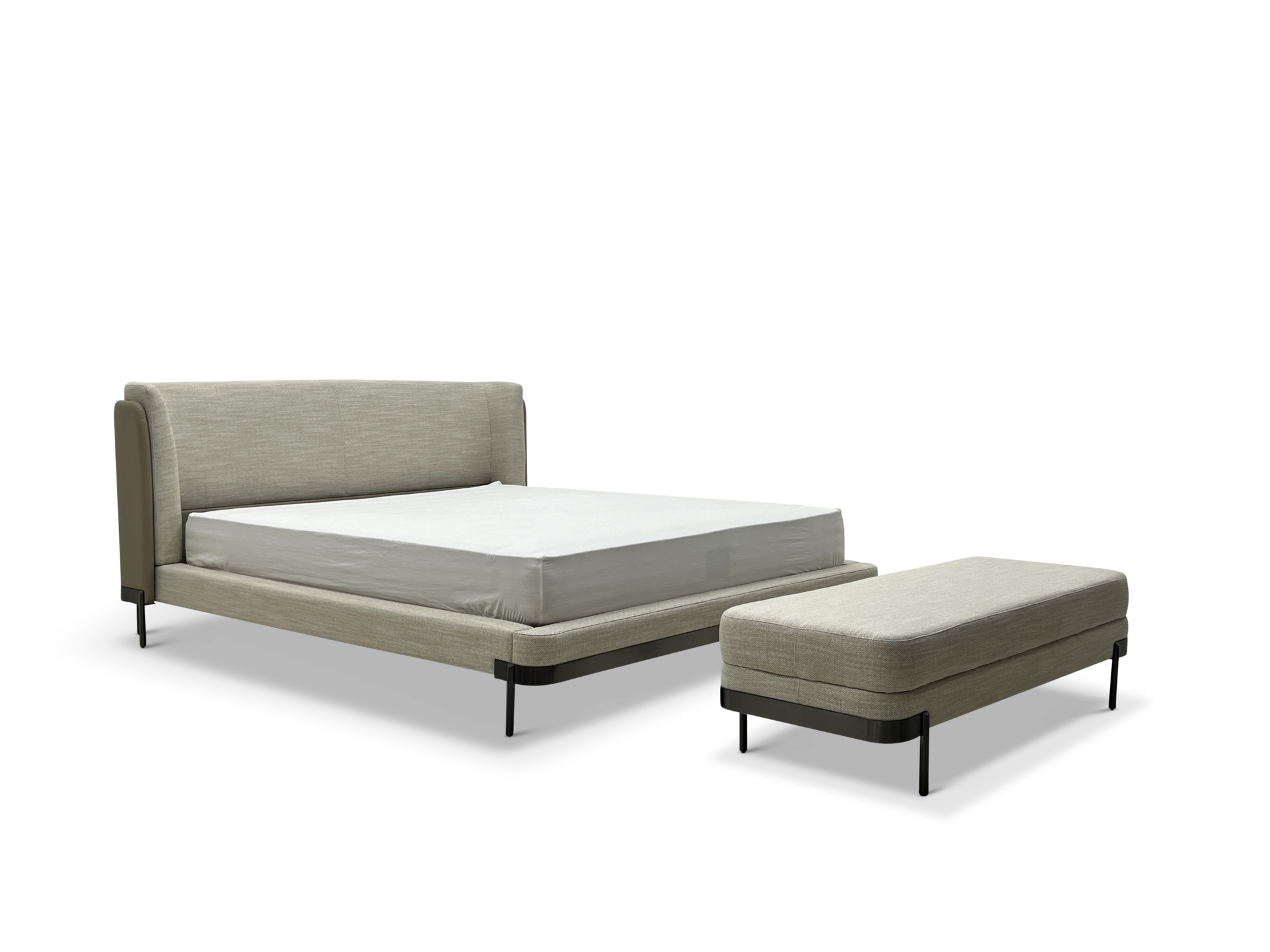 CALABRIA Bed Frame 180x210 Beige Taupe