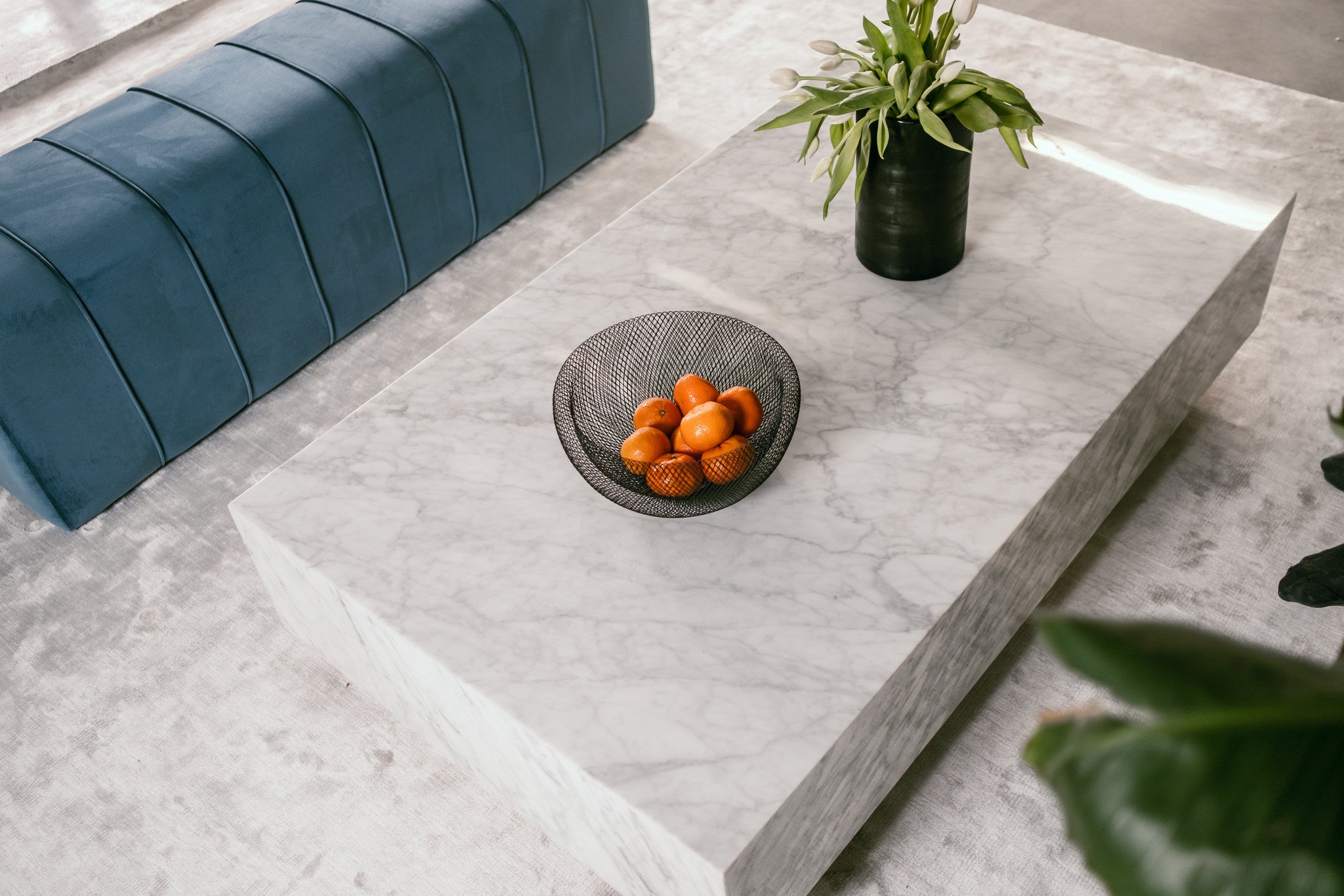 PIENO CARRARA Coffee Table White Rectangular