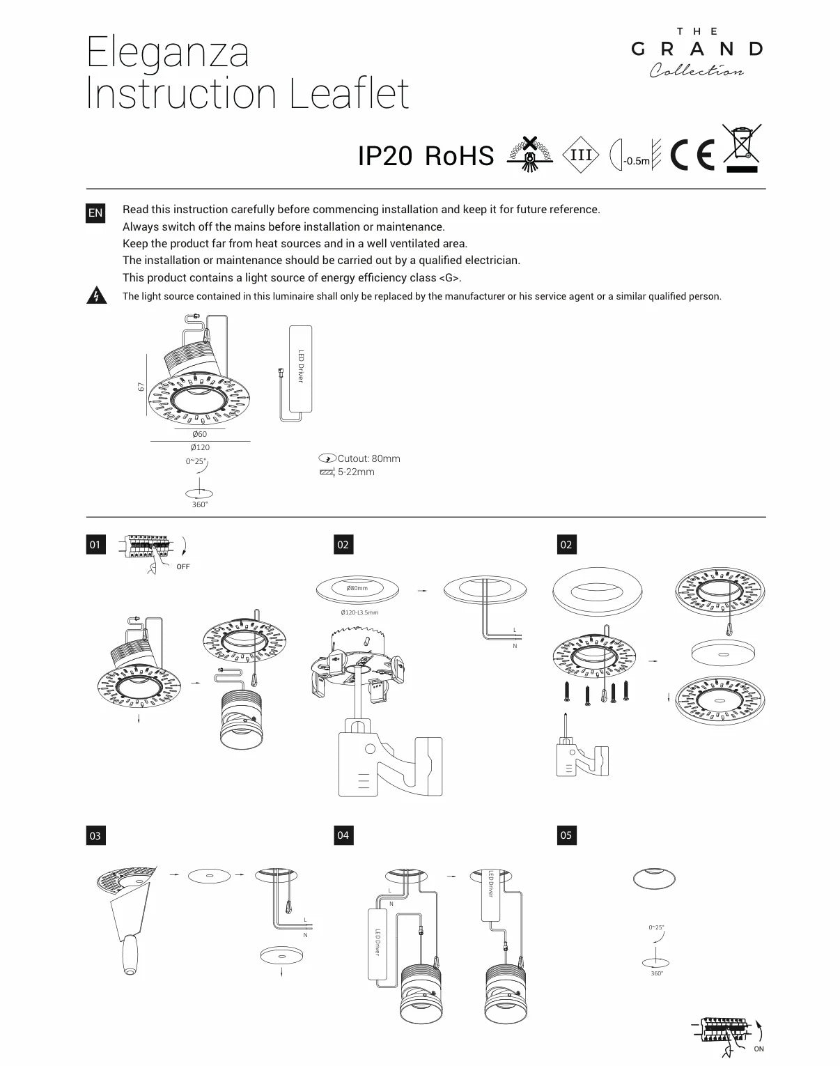 ELEGANZA Adjustable LED Spot