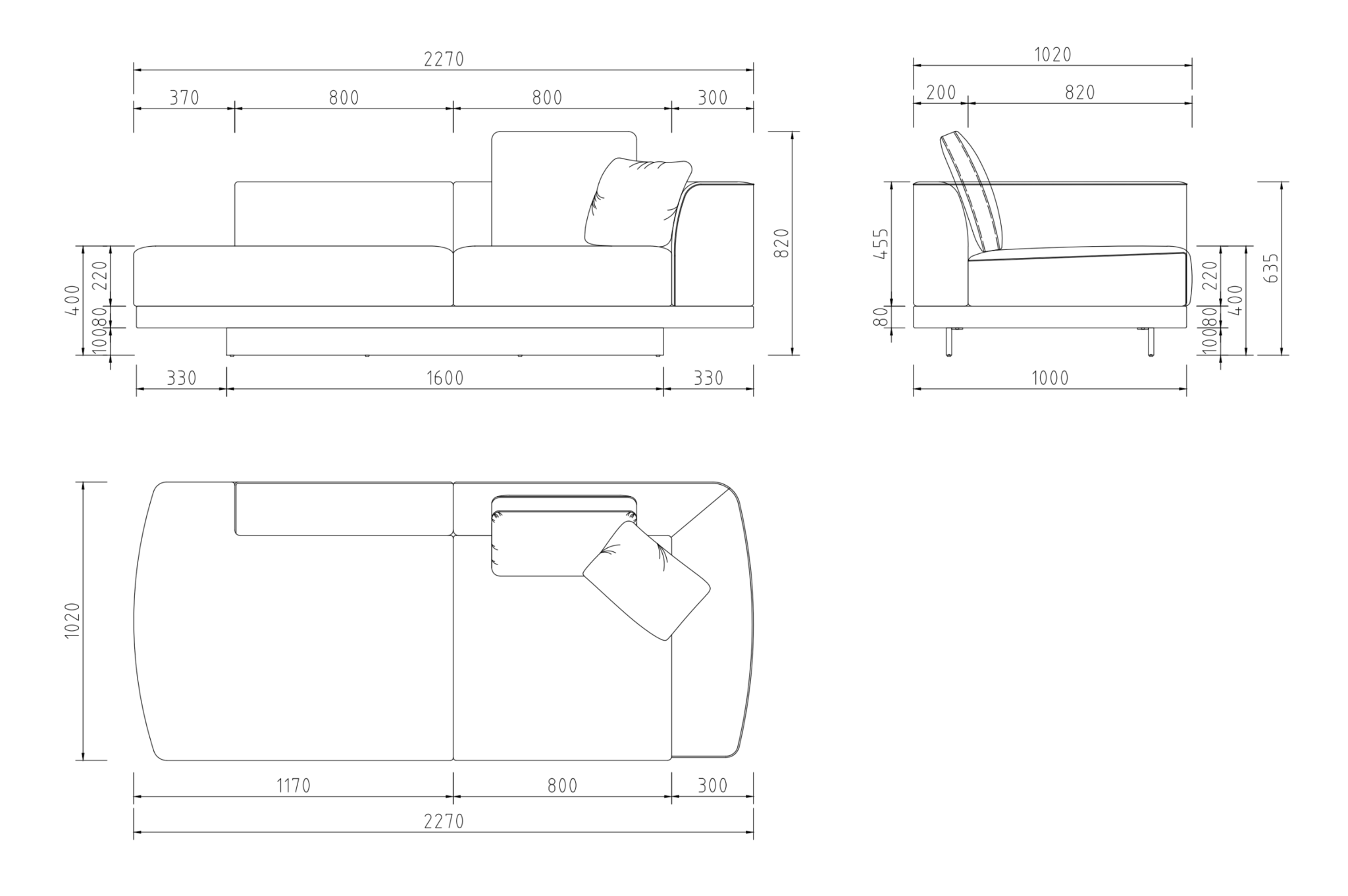 GREGORIO Chaise Lounge