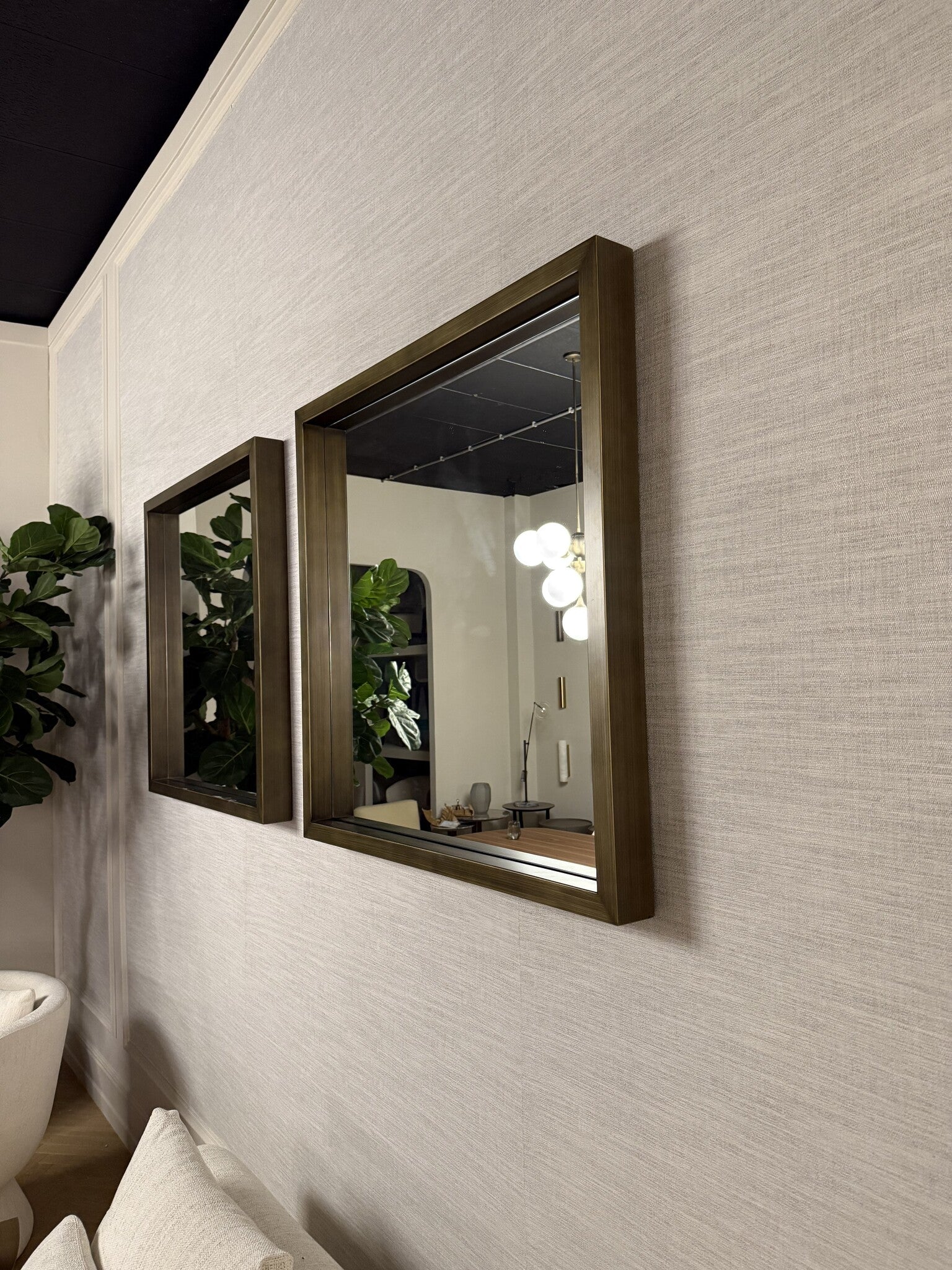 FLORENCE Mirror Square Bronze 100