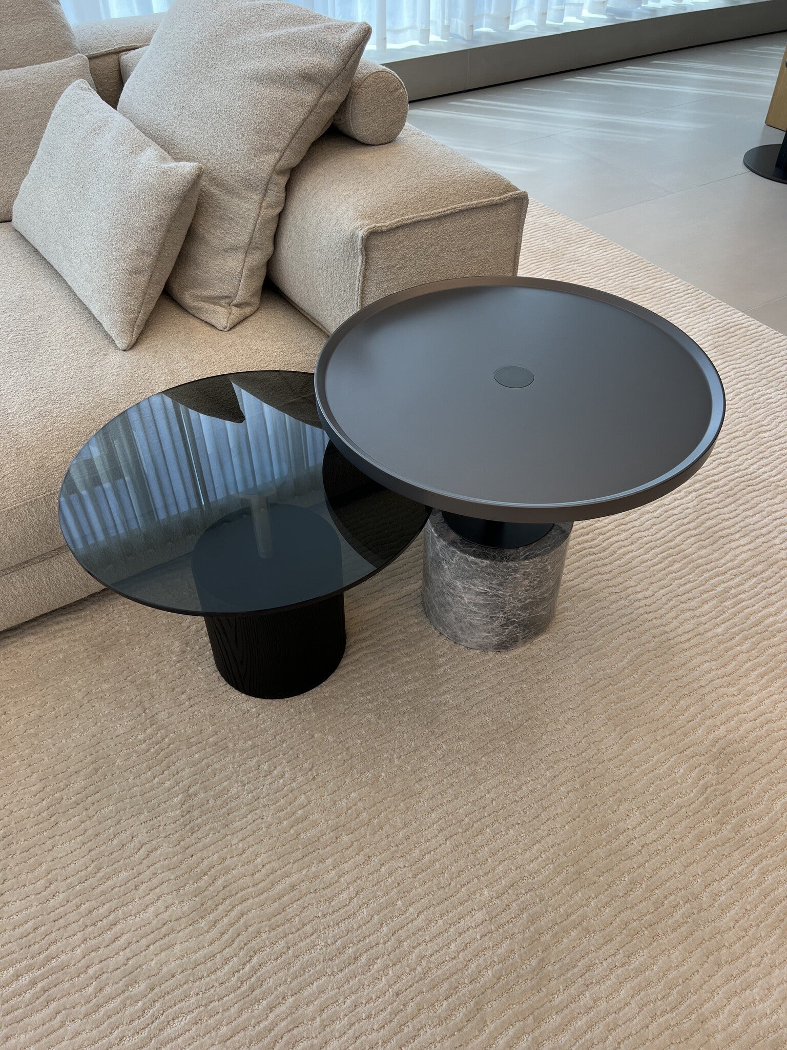FREDO End Table Charcoal Oak