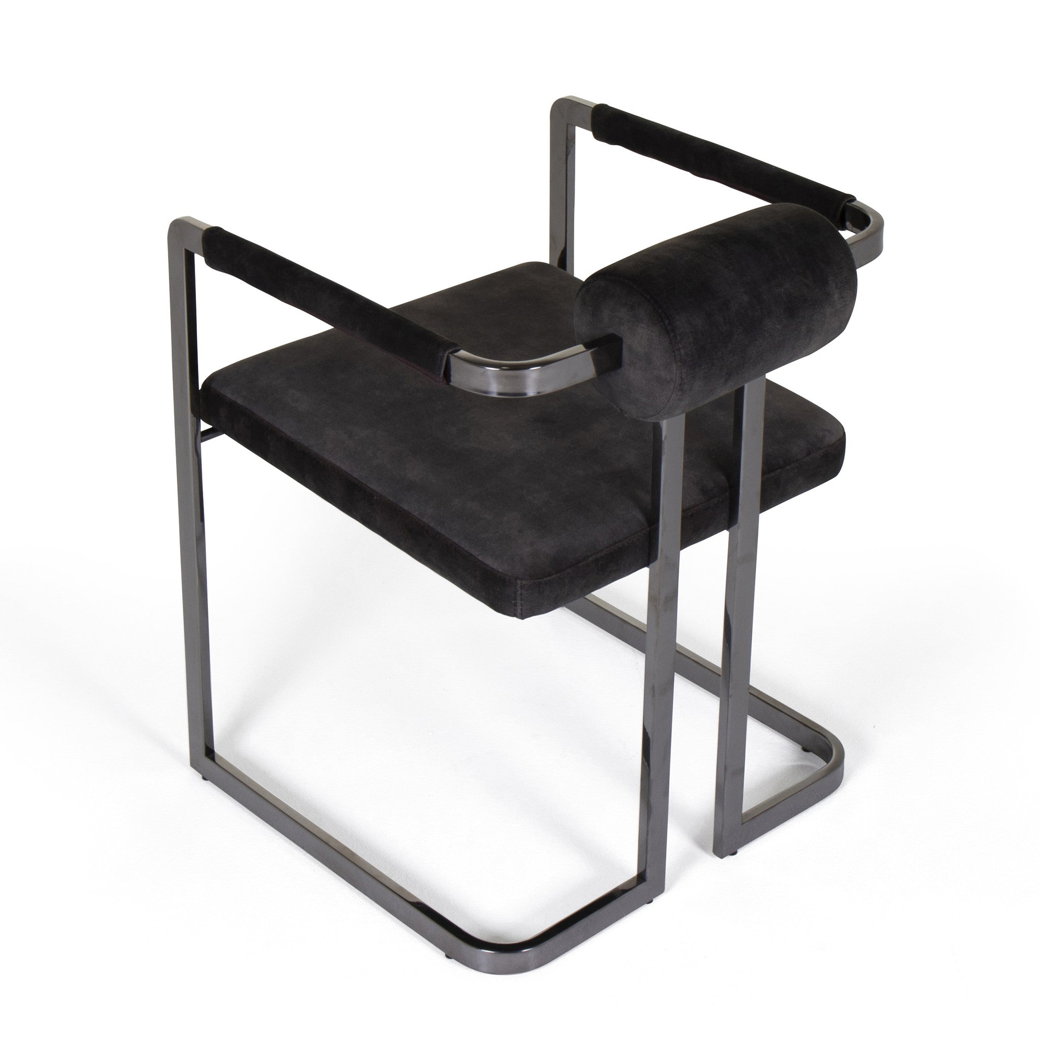 MILO Dining Chair Graphite Velvet