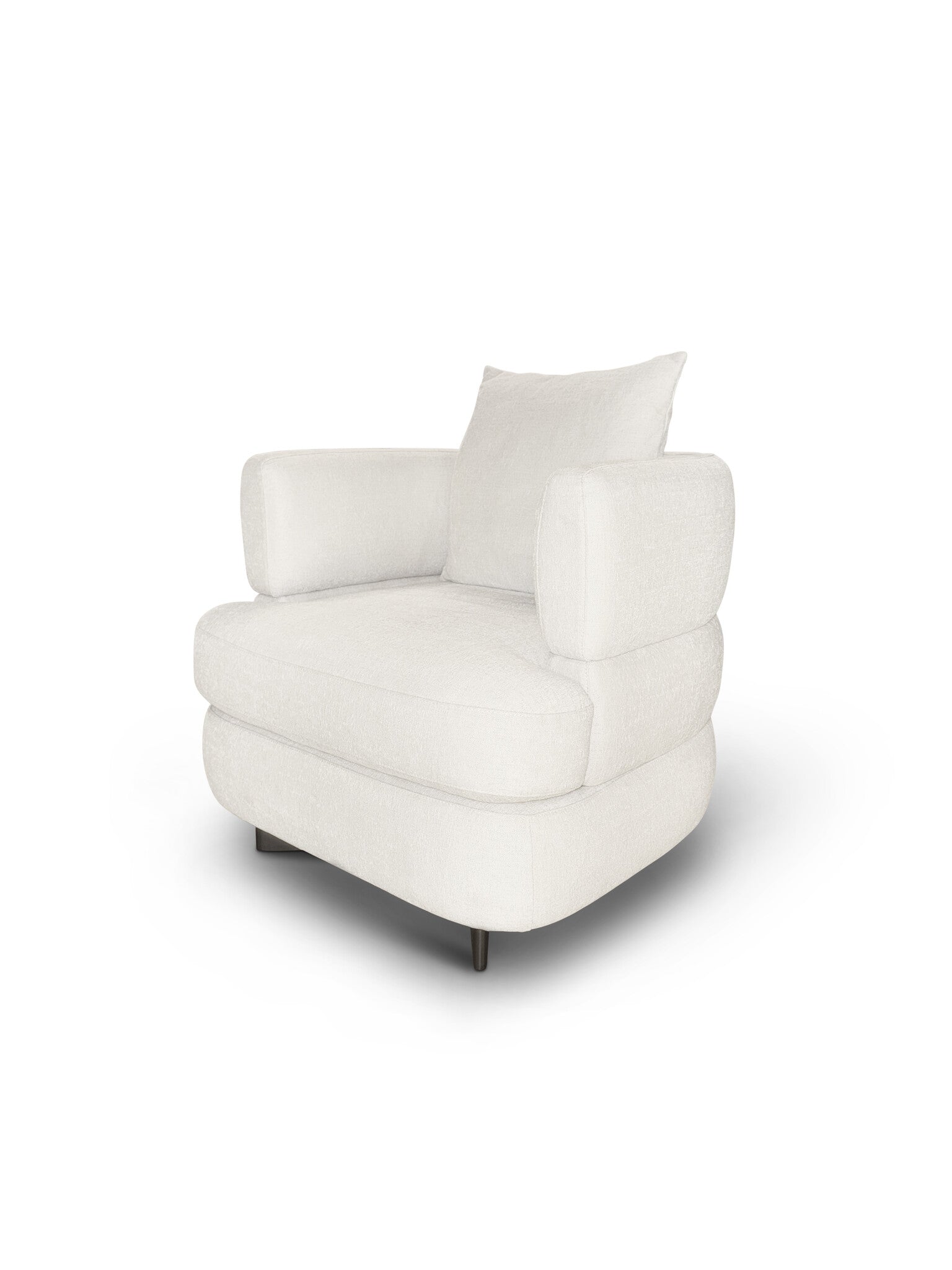 LYON Arm Chair White Beige
