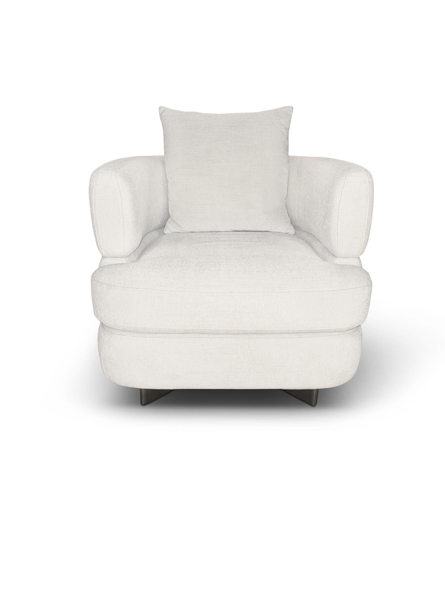 LYON Arm Chair White Beige