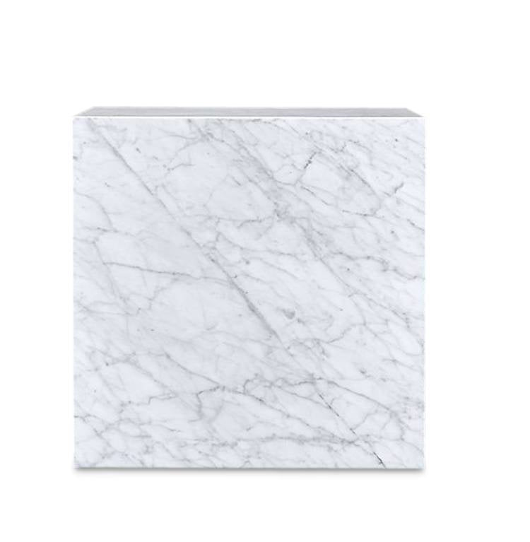 PIENO CARRARA Side Table White