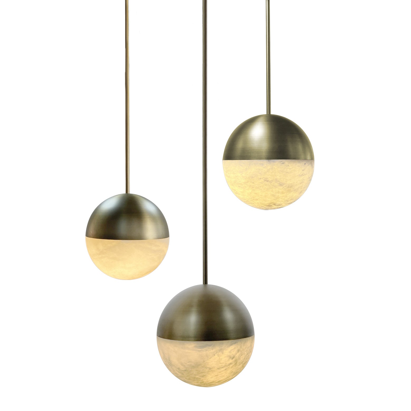 LUNA Pendant Alabaster Bronze