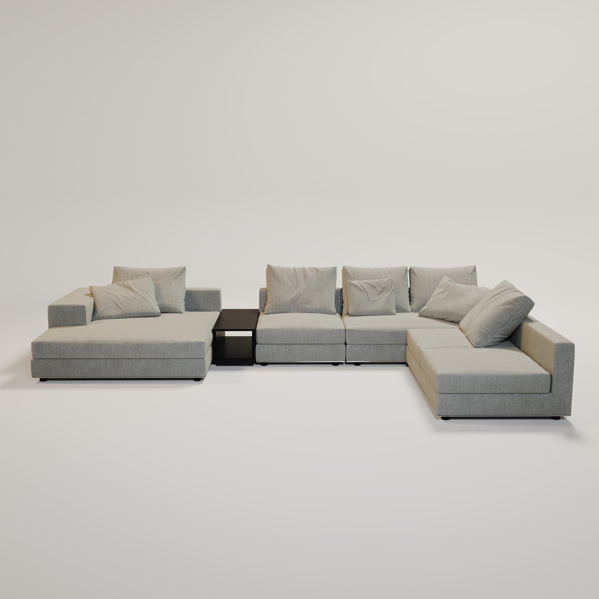 MASSIMO Sofa Grey Weave Fabric
