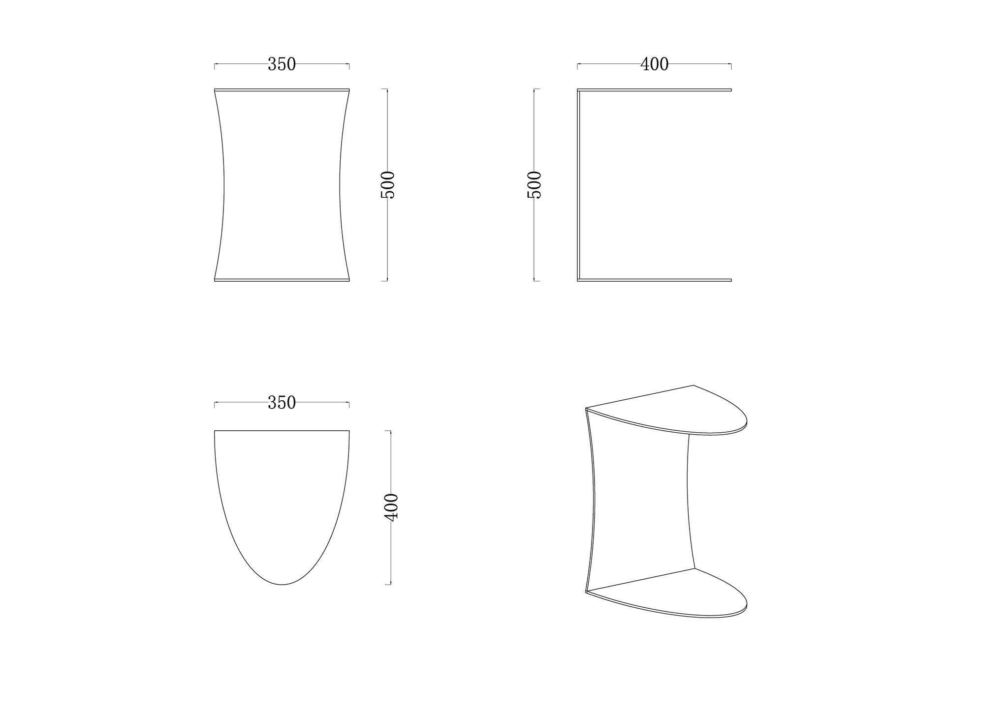 MONTU Side Table Bronze