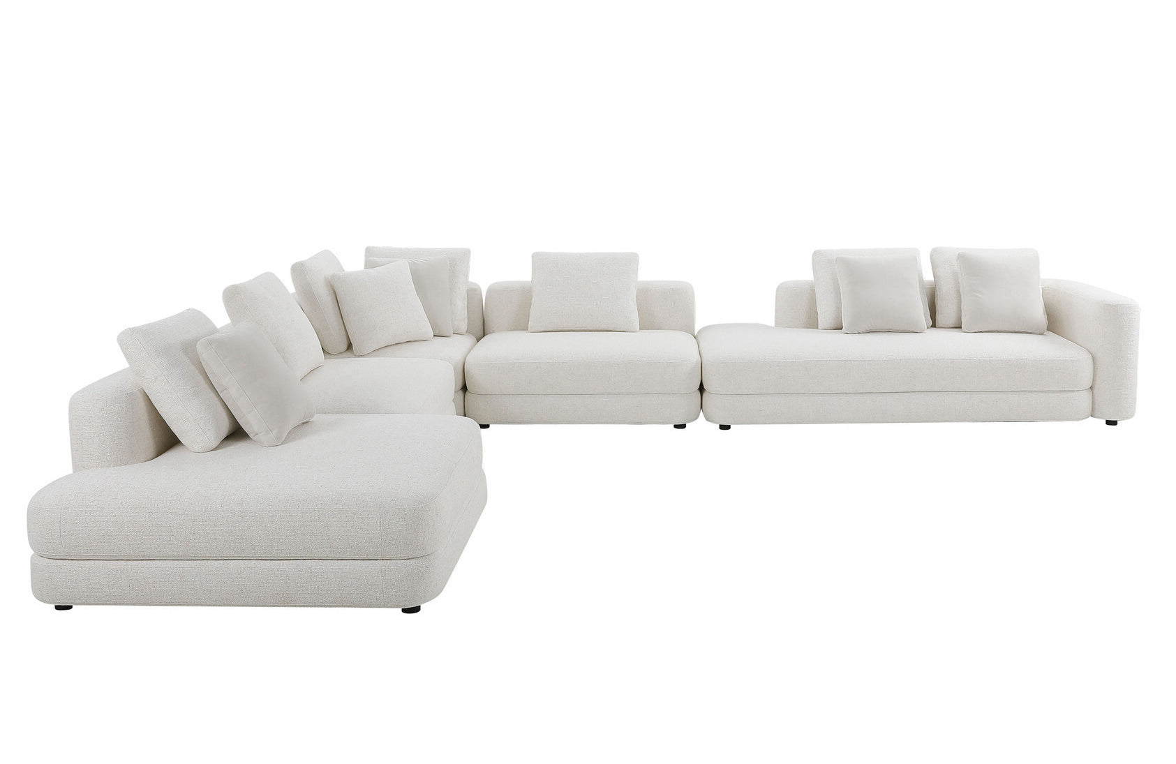SOHO Corner Sofa White Beige