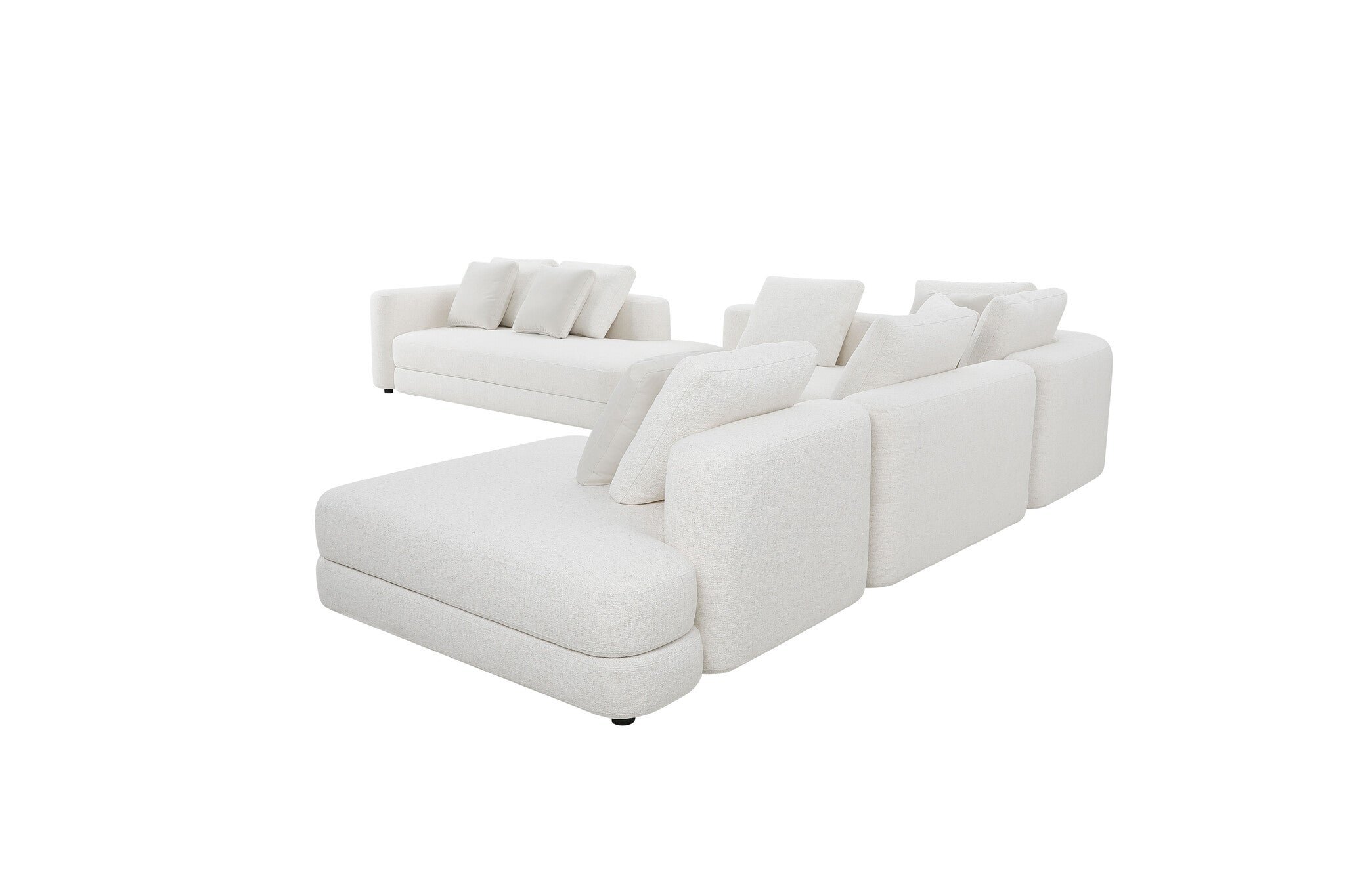 SOHO Corner Sofa White Beige