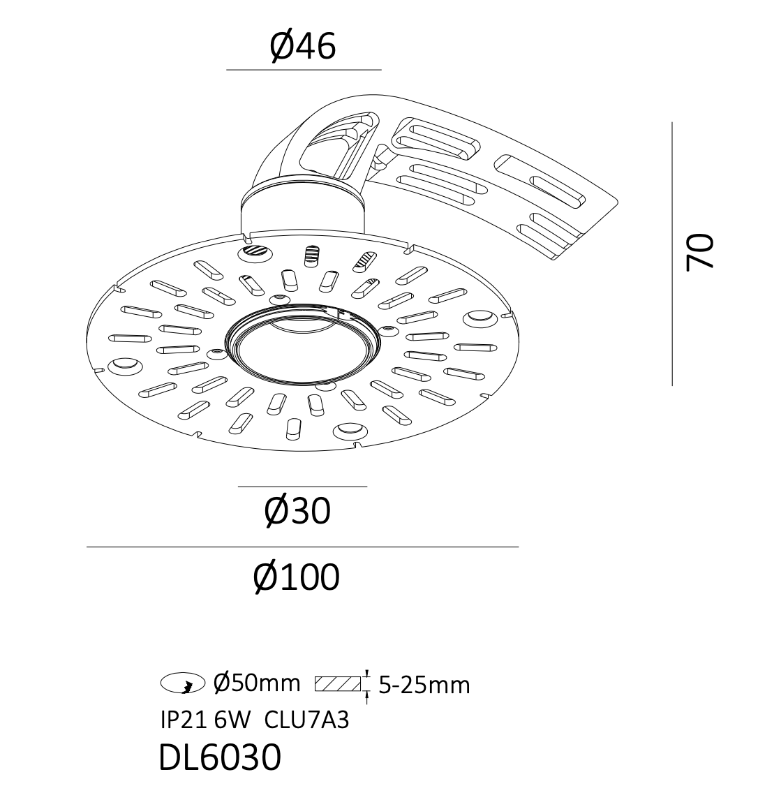 LUSSO Led Spot 30mm