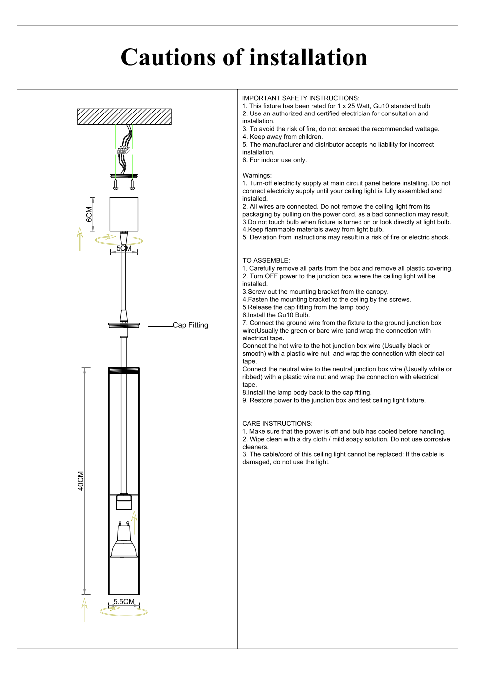 TUBES Pendant Light 40