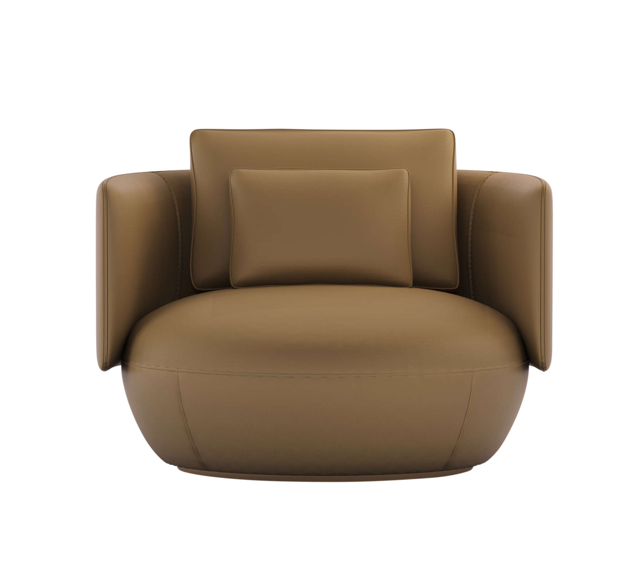 DANTE Arm Chair Full Leather Caramel