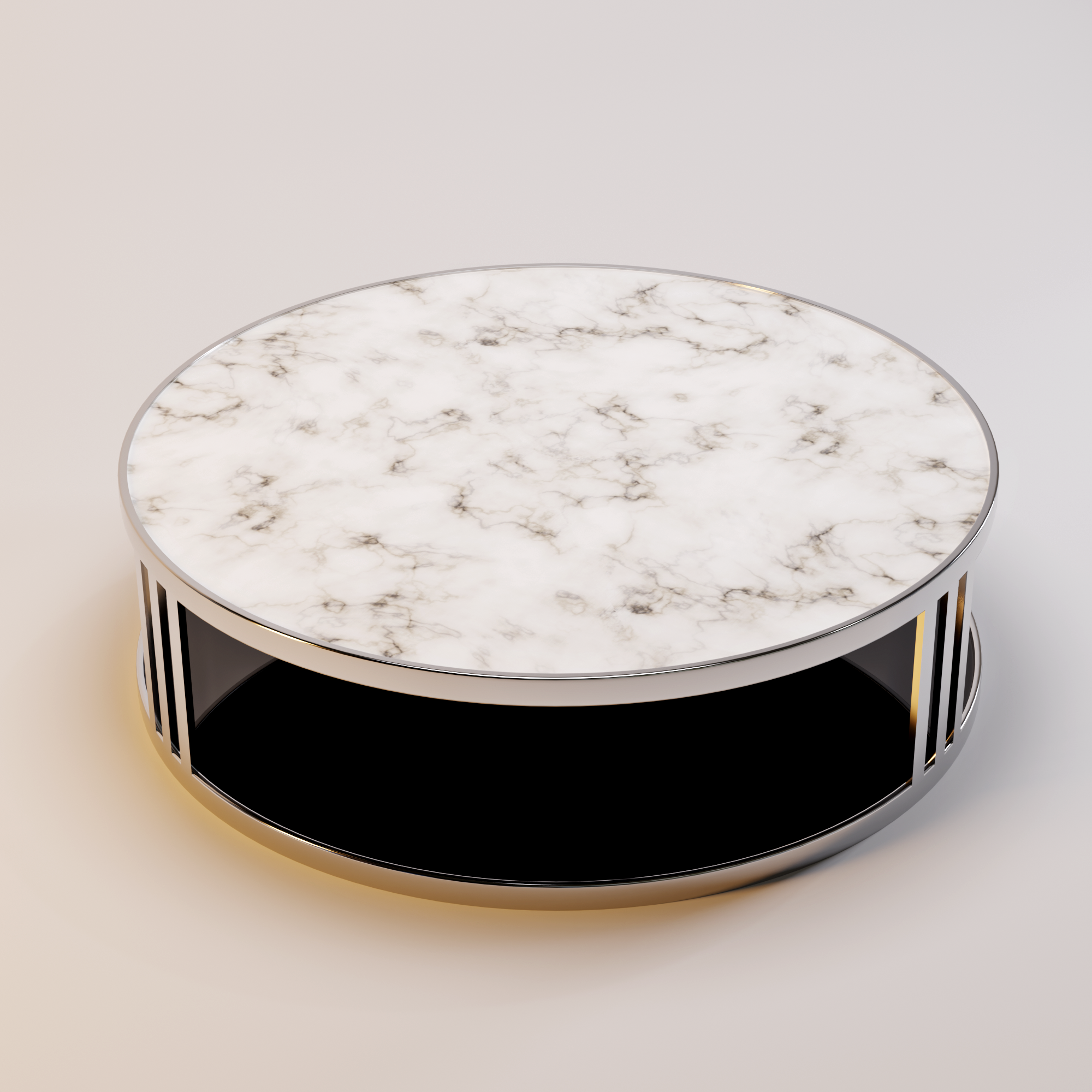 FABRIO Coffee Table White Marble