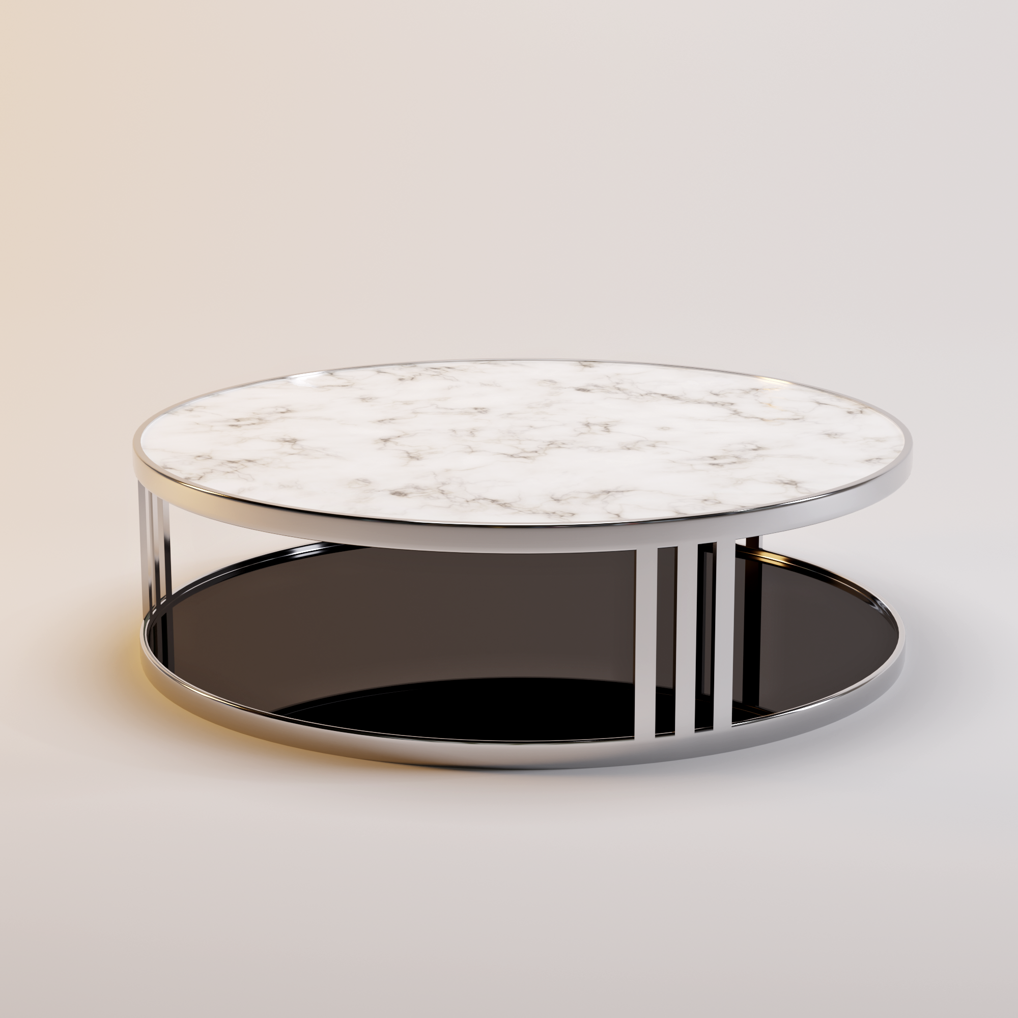 FABRIO Coffee Table White Marble