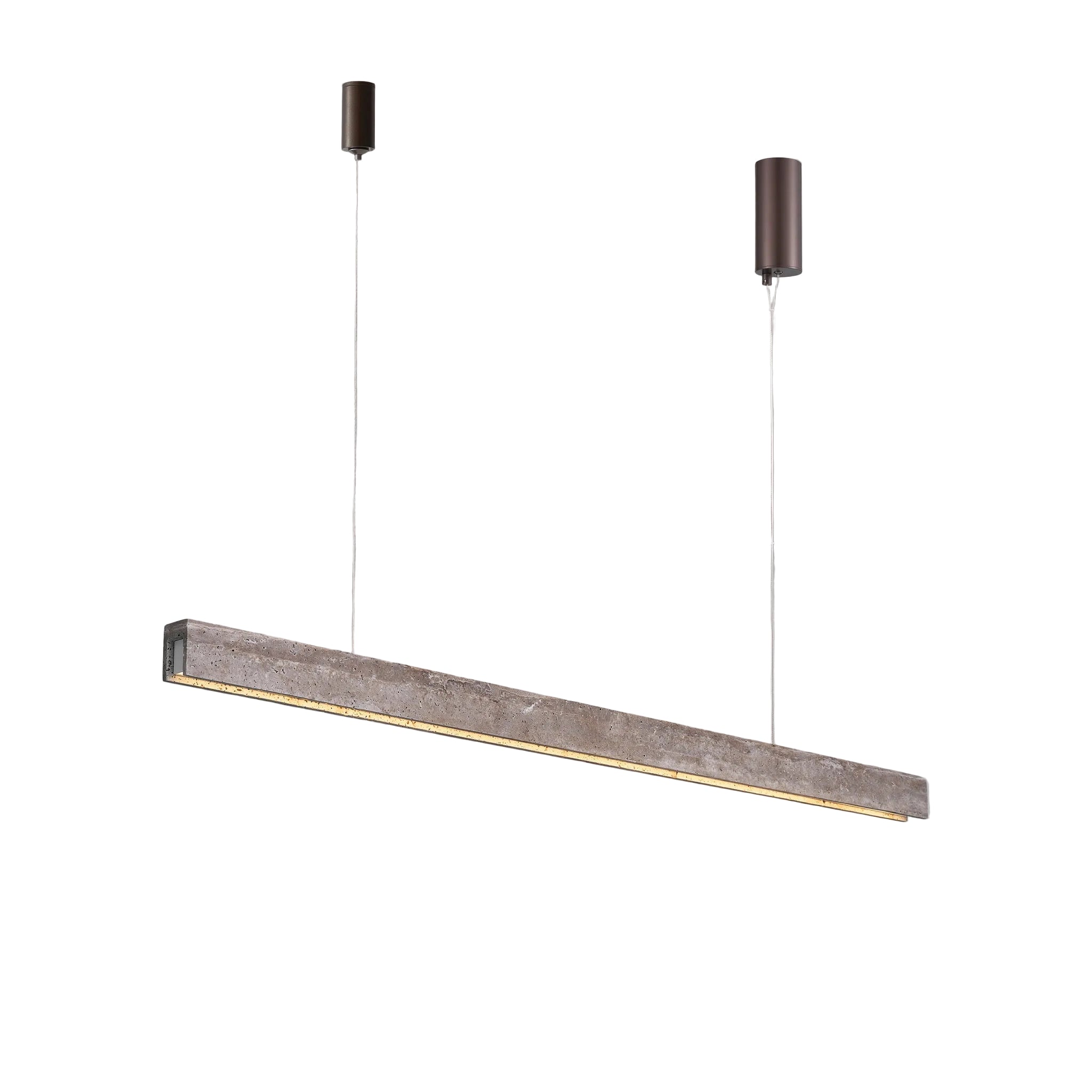 Antonio Chandelier Travertin Bronze