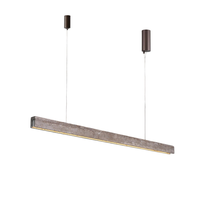 Antonio Chandelier Travertin Bronze