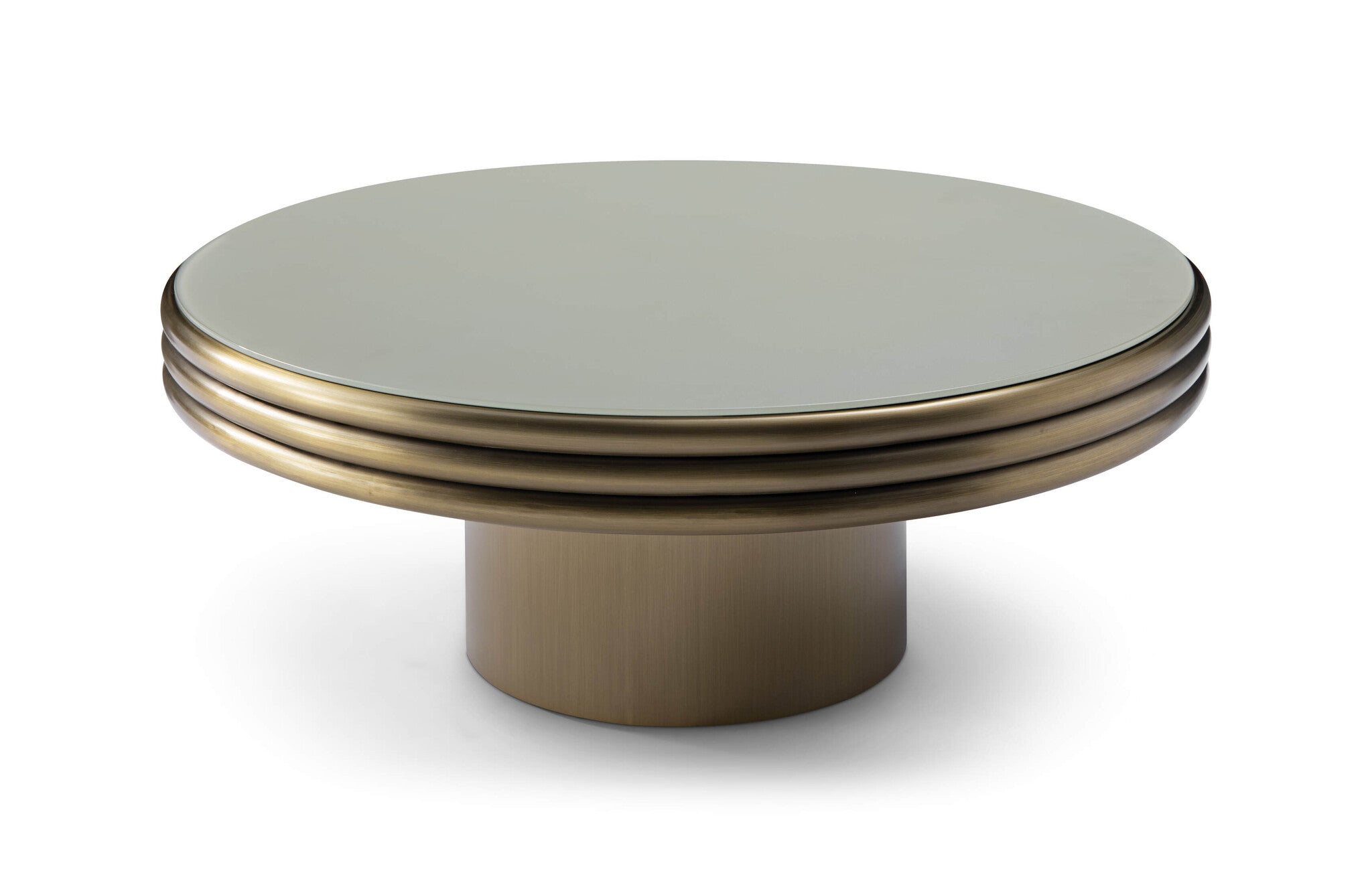 LAZIO Coffee Table Round Bronze Low