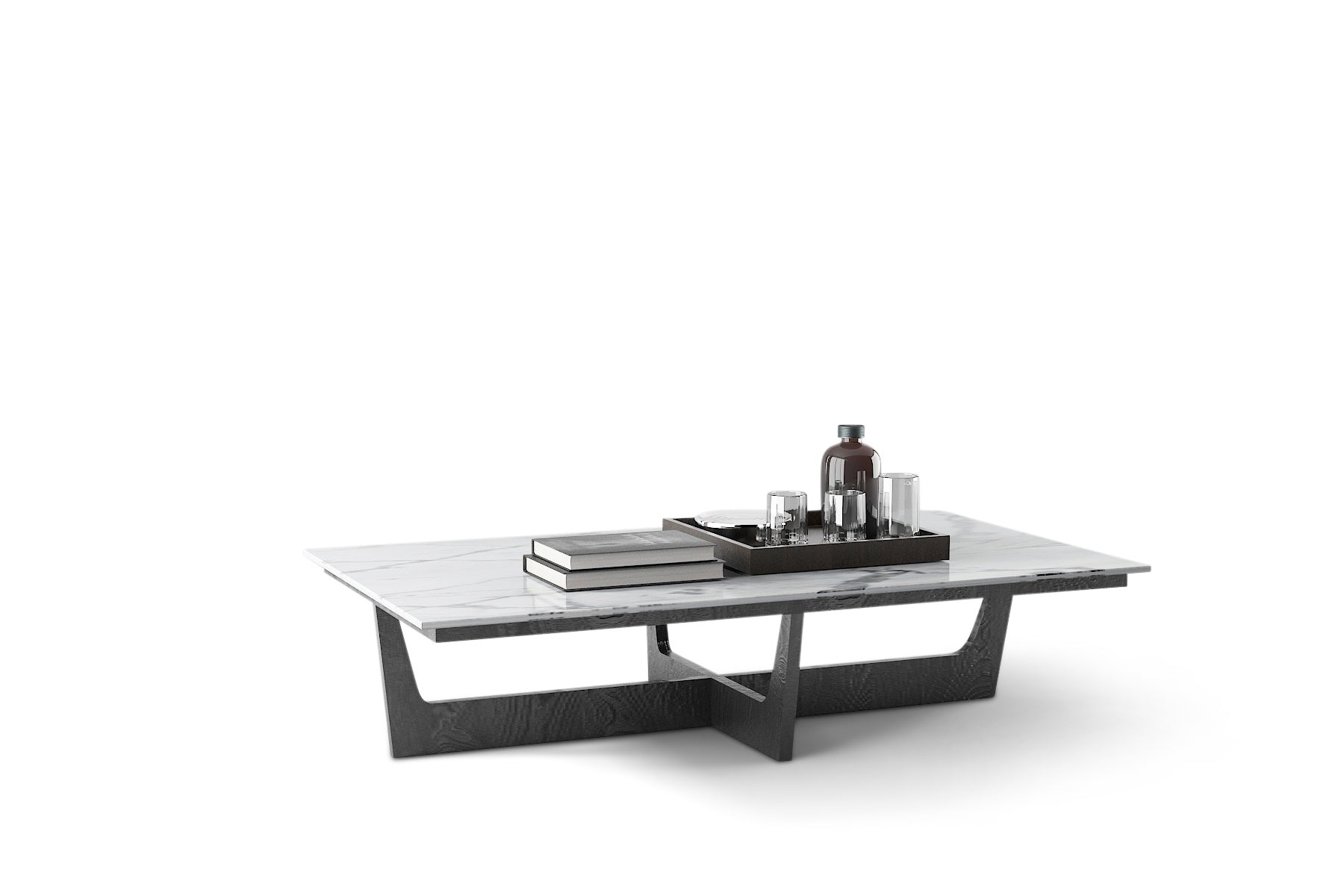 BRIO Rectangular Coffee Table Calacatta Marble