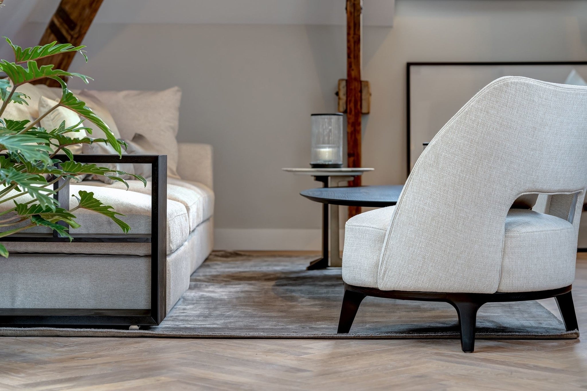 MARINO Chair White Hopsack