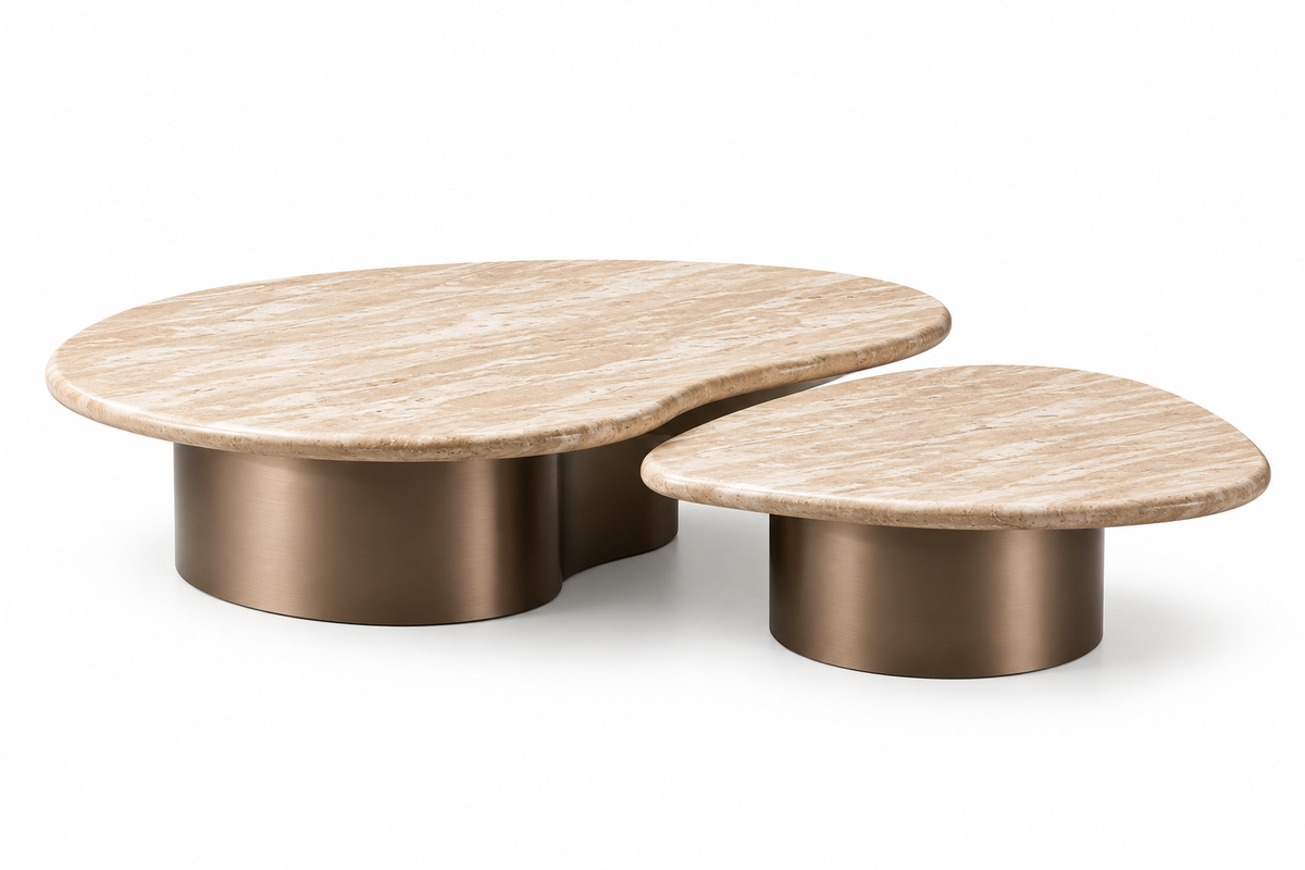SASSO Coffee table beige travertin