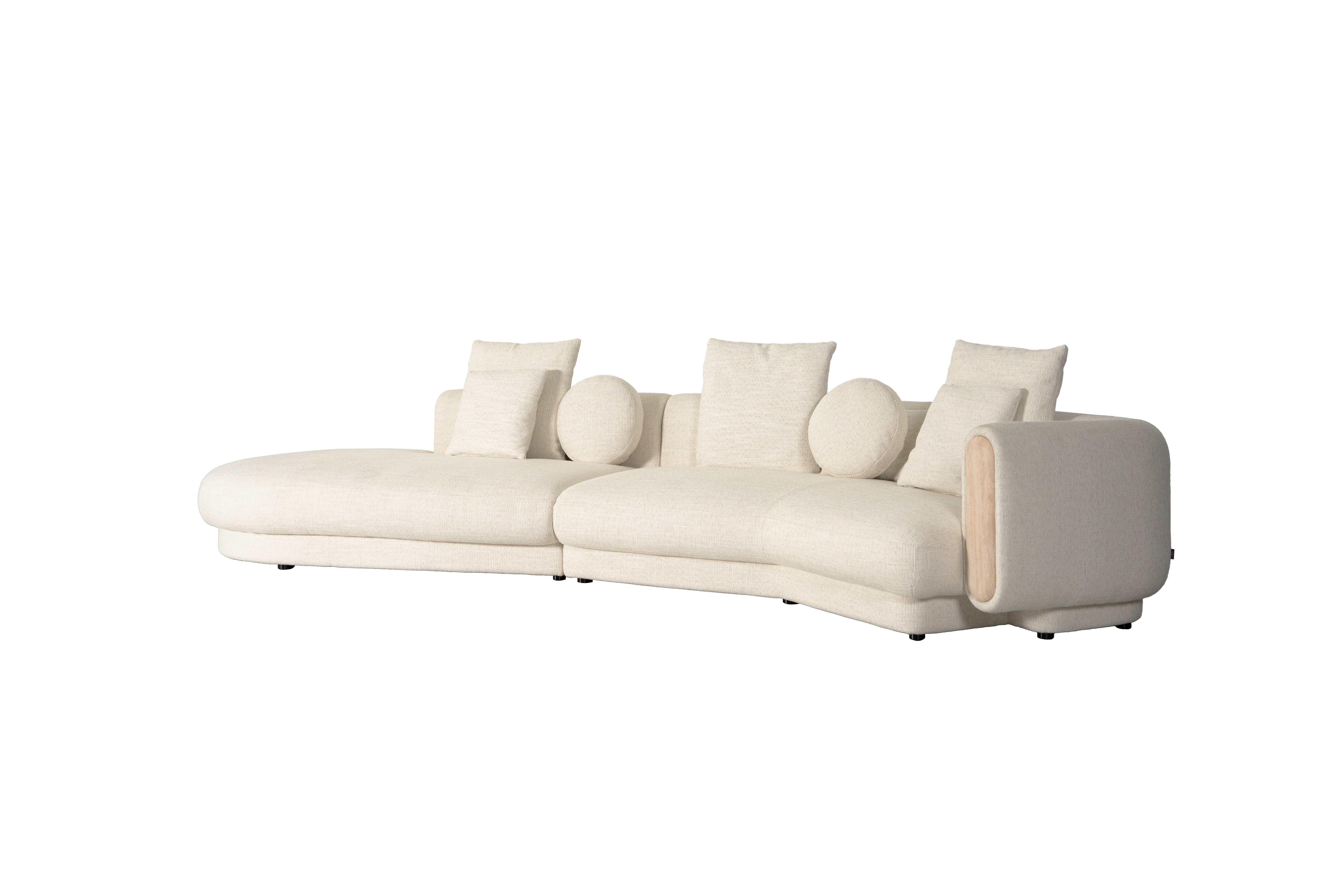 Tarida Sofa Right Arm Travertin