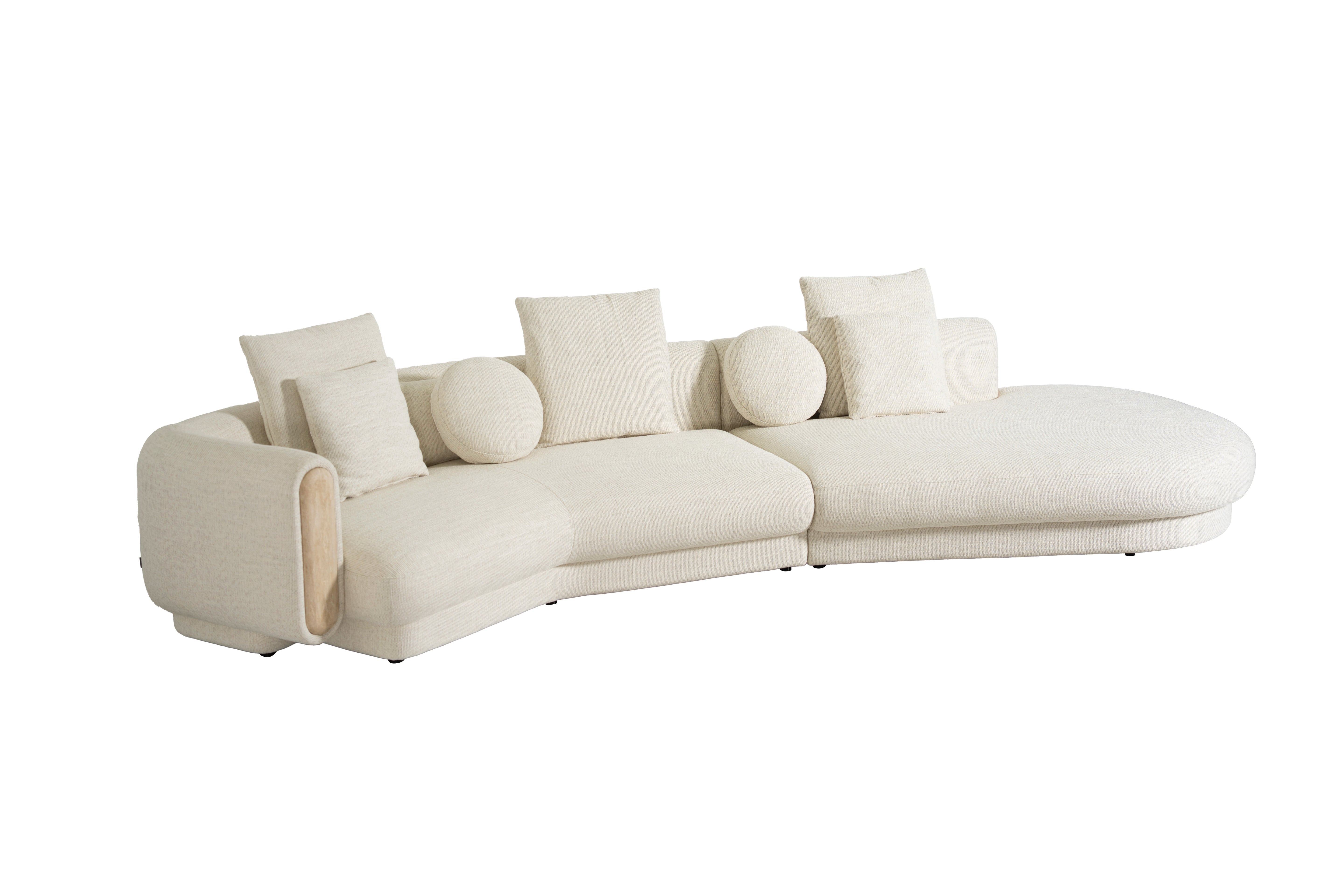 Tarida Sofa Left Arm Travertin 2P