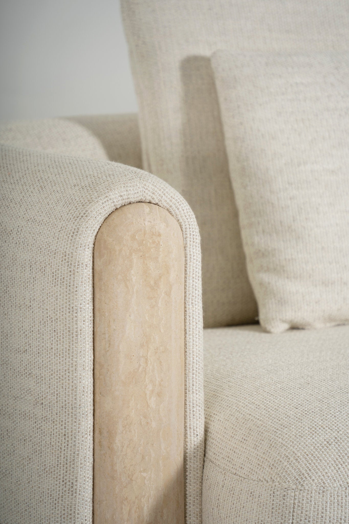 Tarida Sofa Left Arm Travertin 2P