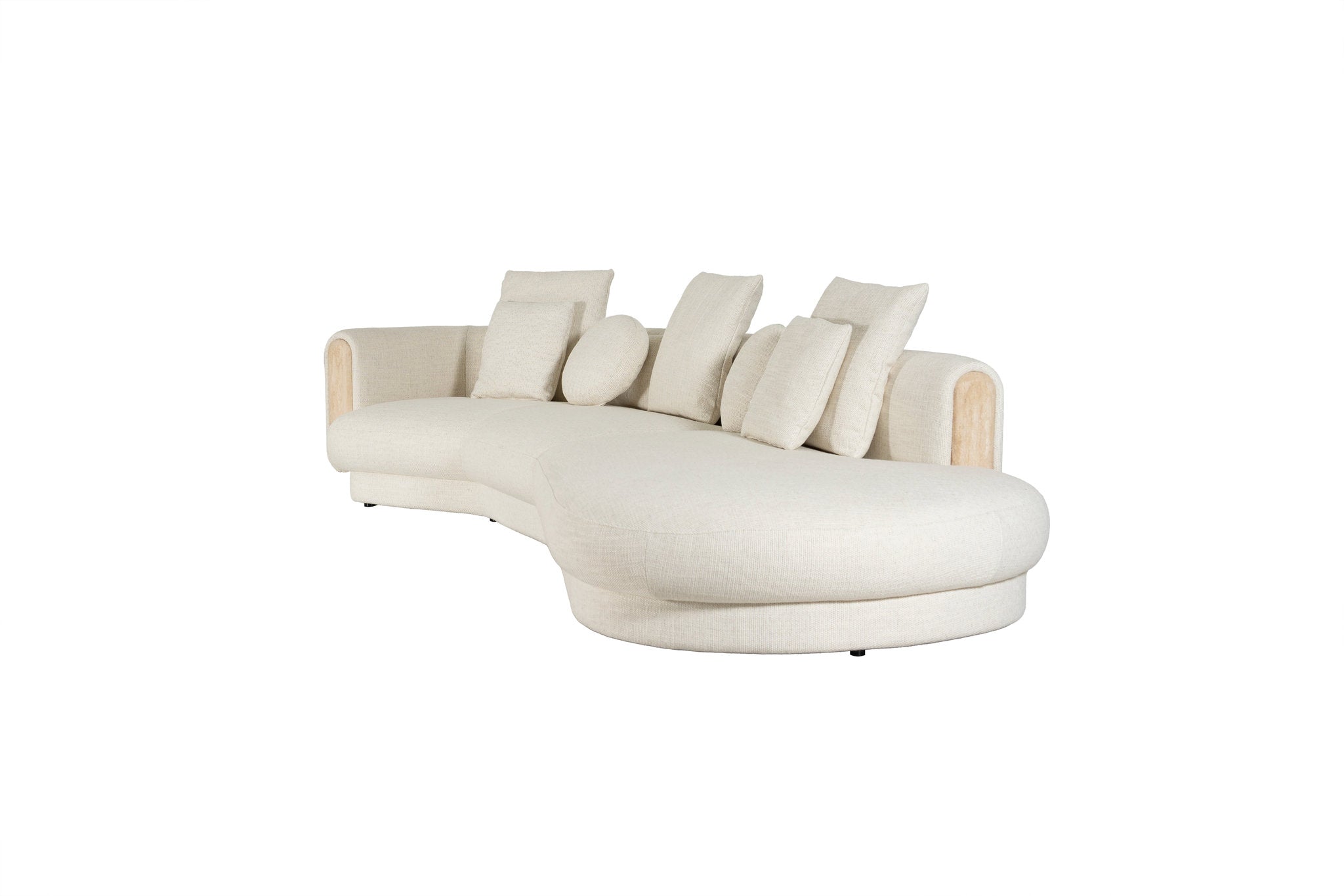 Tarida Sofa Left Arm Travertin 2P