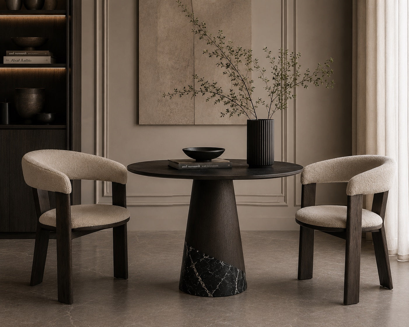 POSITANO Dining Table marble Ø80