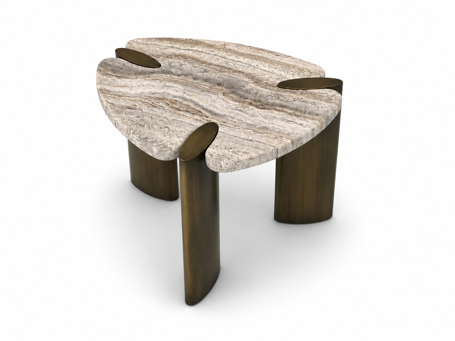 ROMANO Travertin side table