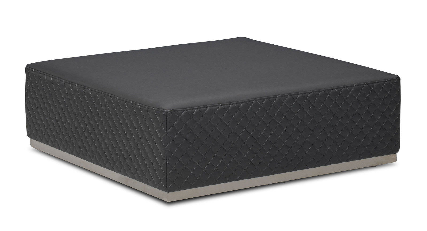 MASSIMO Ottoman Mid Grey Leather